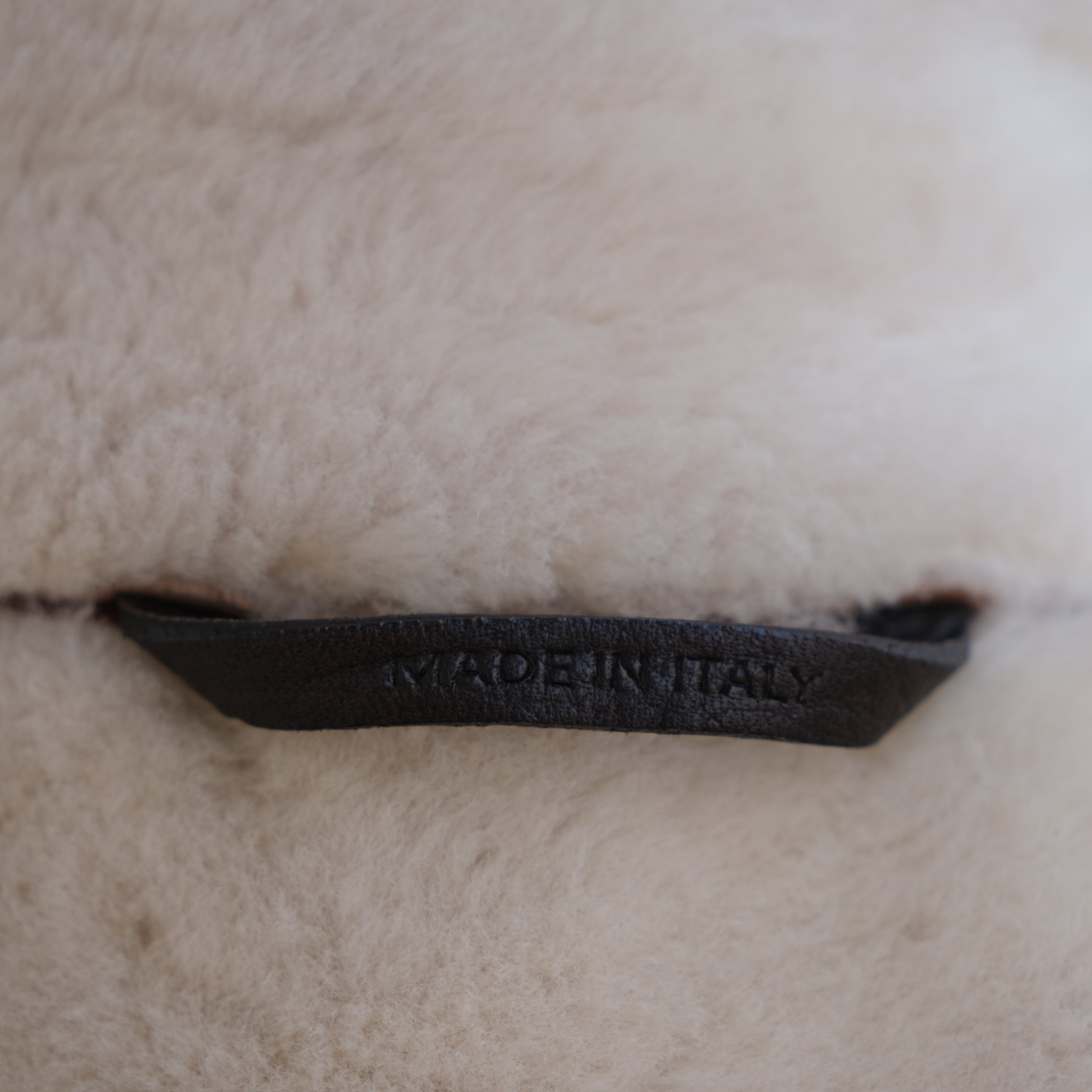 Brown Shearling Pea Coat (XL)