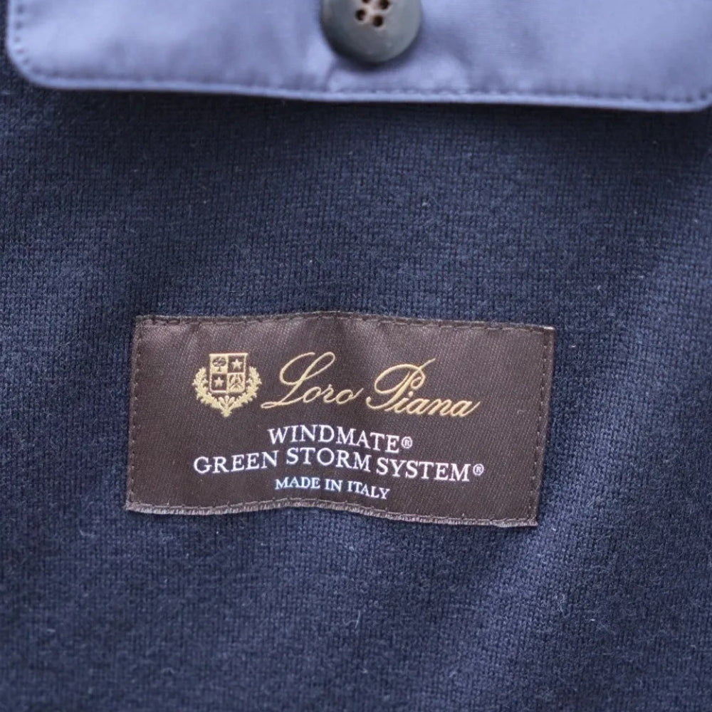 Navy Blue Cashmere Lined "Traveller" Jacket