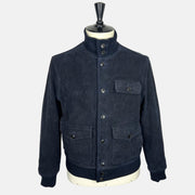 Navy Jacket made of Suede (XL)