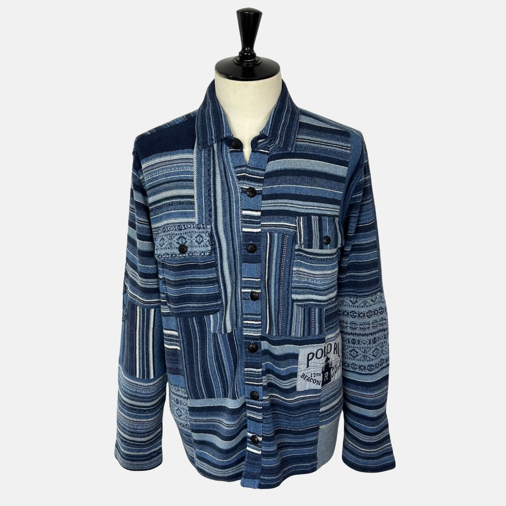 Indigo Overshirt made of Cotton/Linen