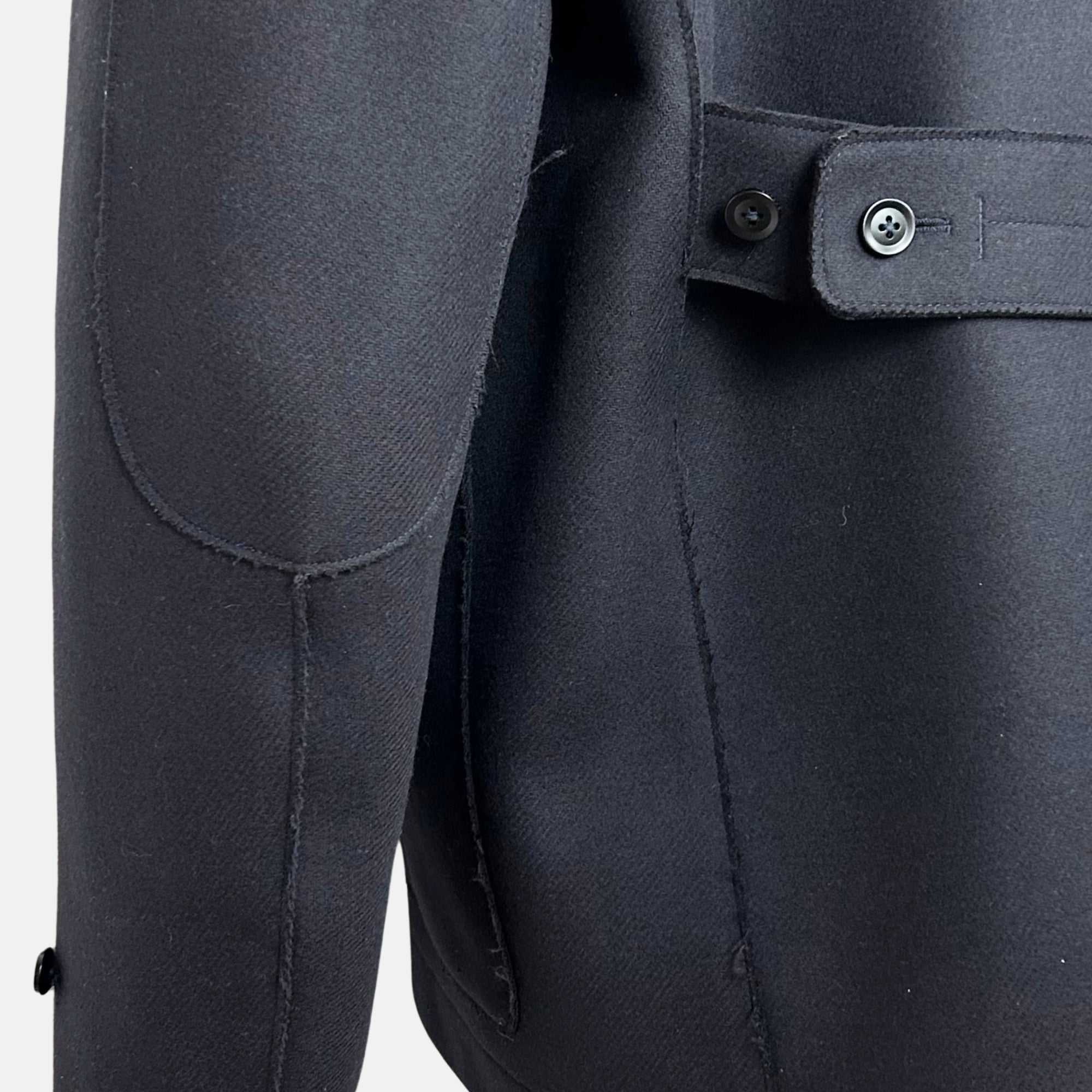 Navy Parka made of Wool/Nylon/Cashmere (XXL)