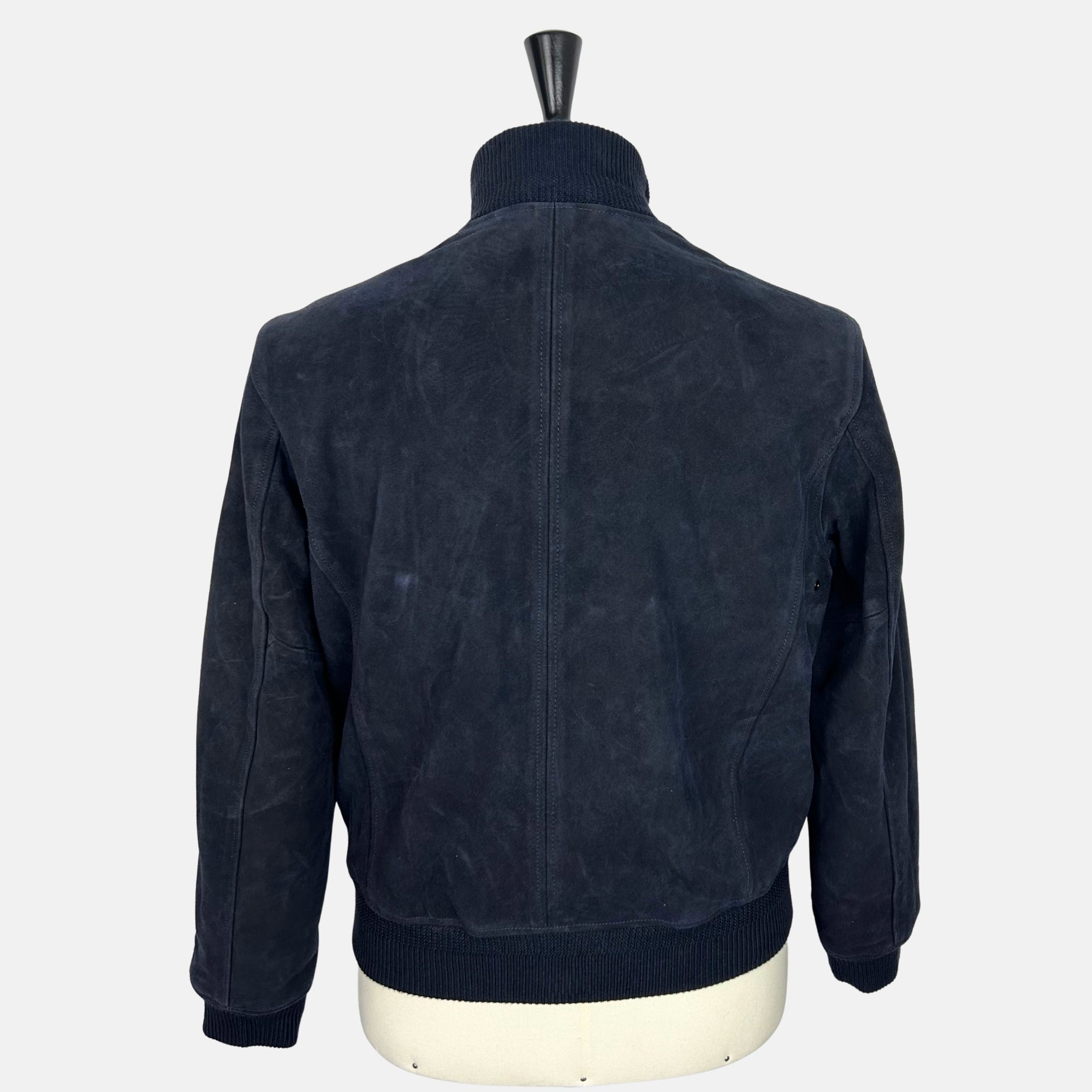 Navy Jacket made of Suede (XL)