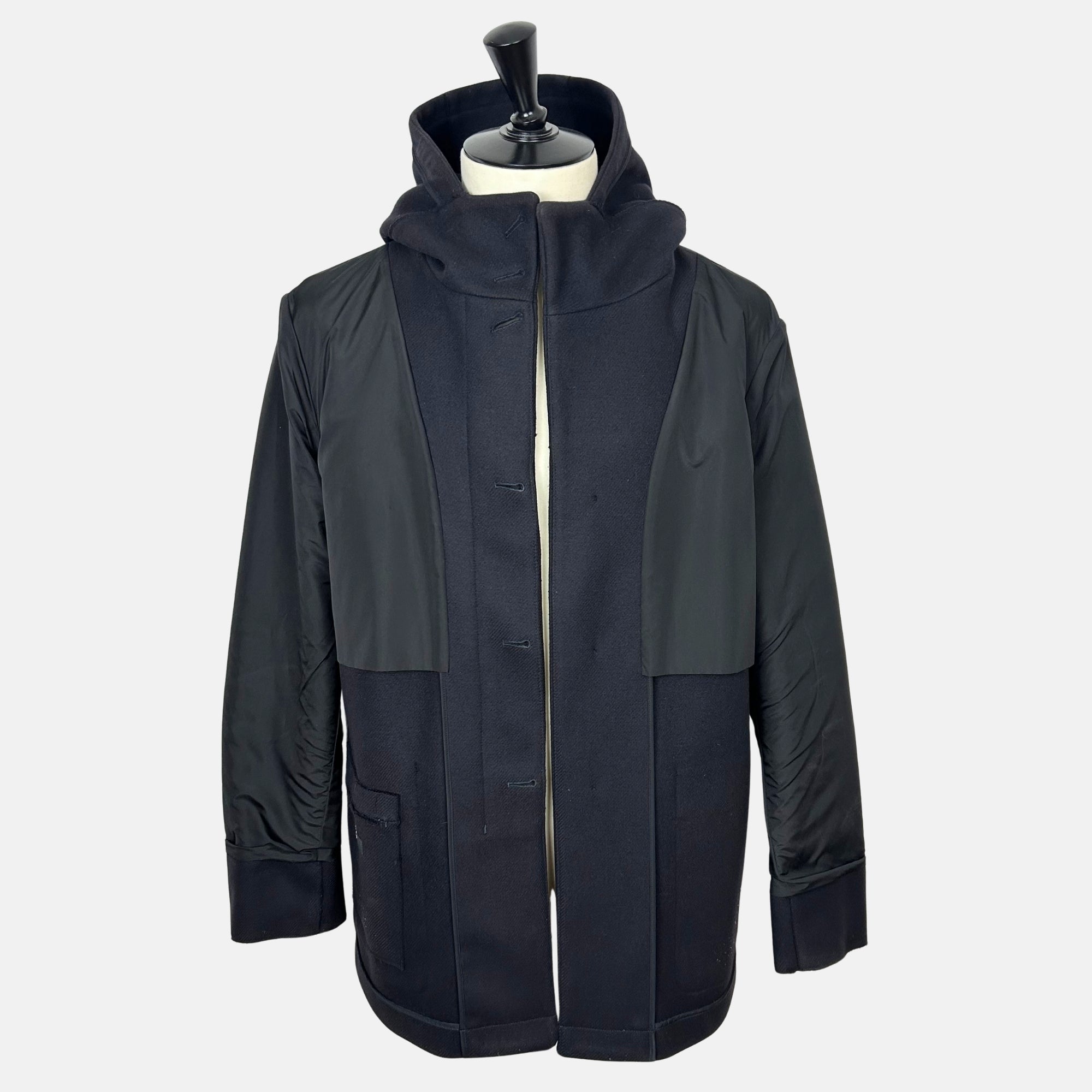 Navy Parka made of Wool/Nylon/Cashmere (XXL)
