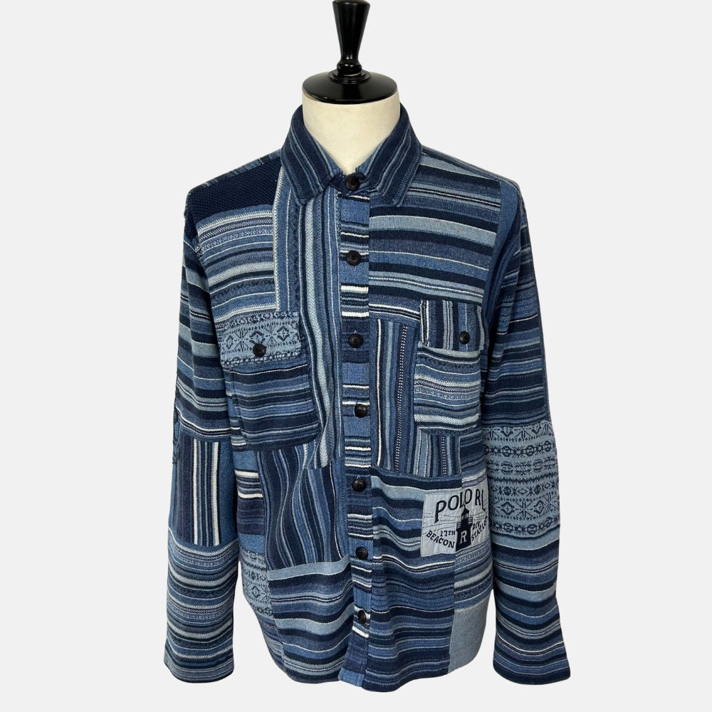 Indigo Overshirt made of Cotton/Linen