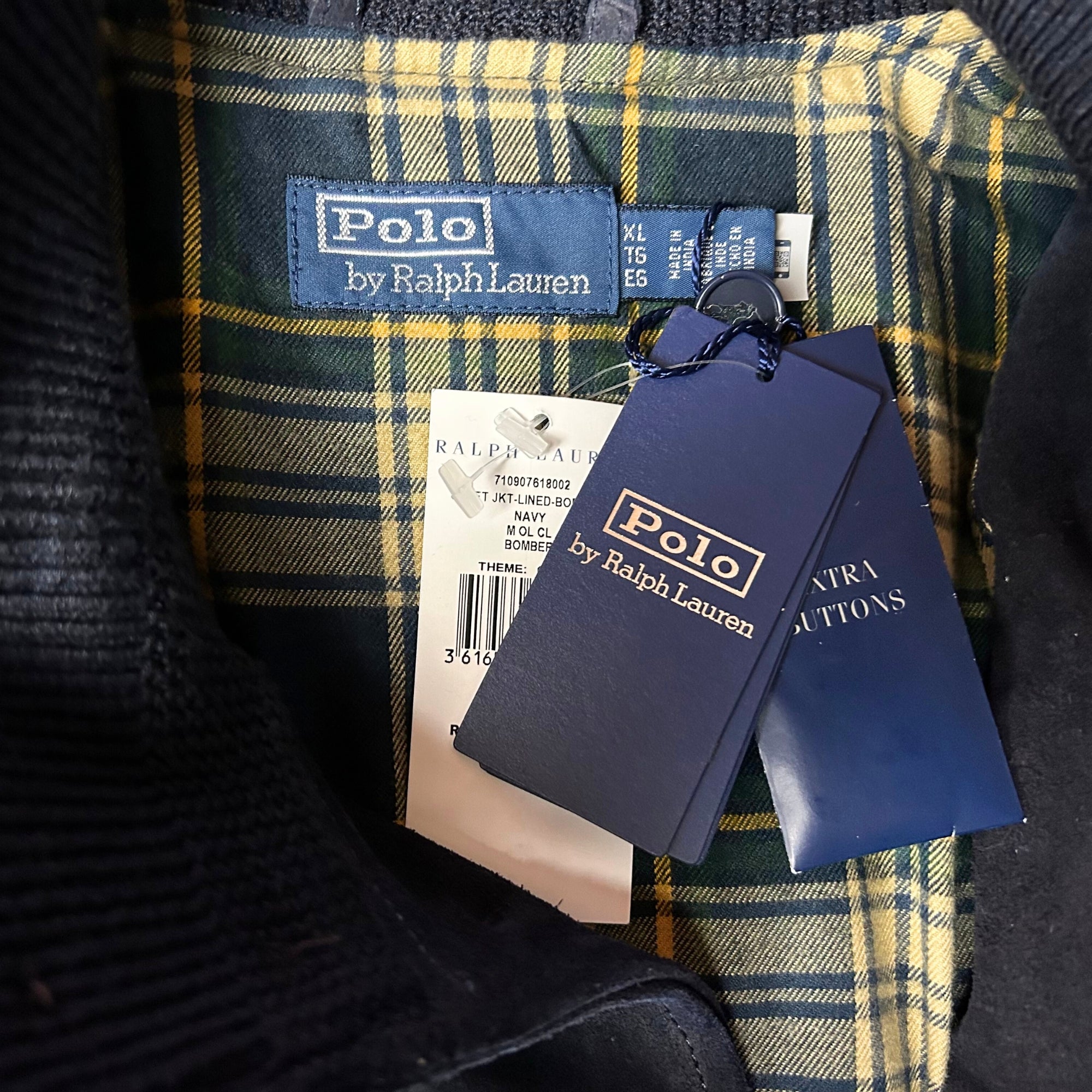 Navy Jacket made of Suede (XL)