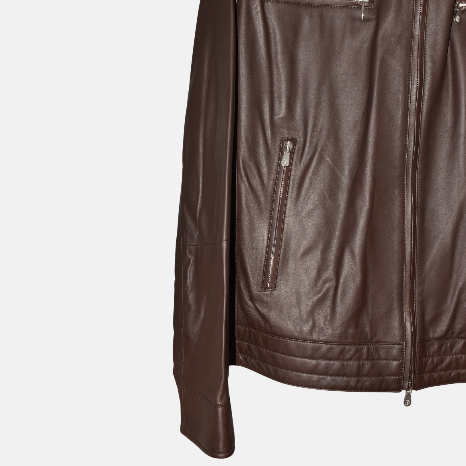 Brown Leather Jacket (XL)