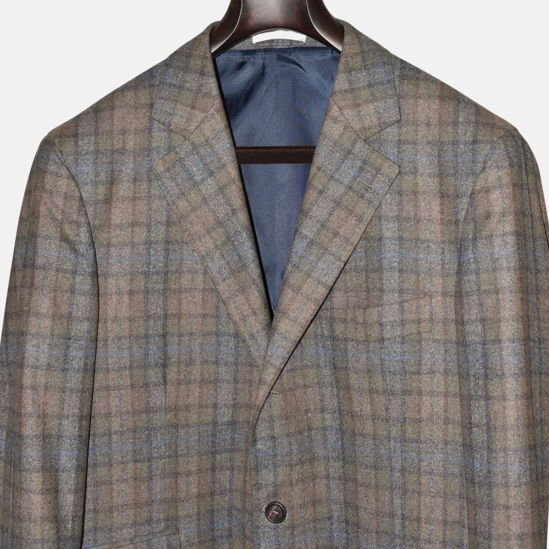 Checked Green Blazer Wool/Cashmere (EU 50)