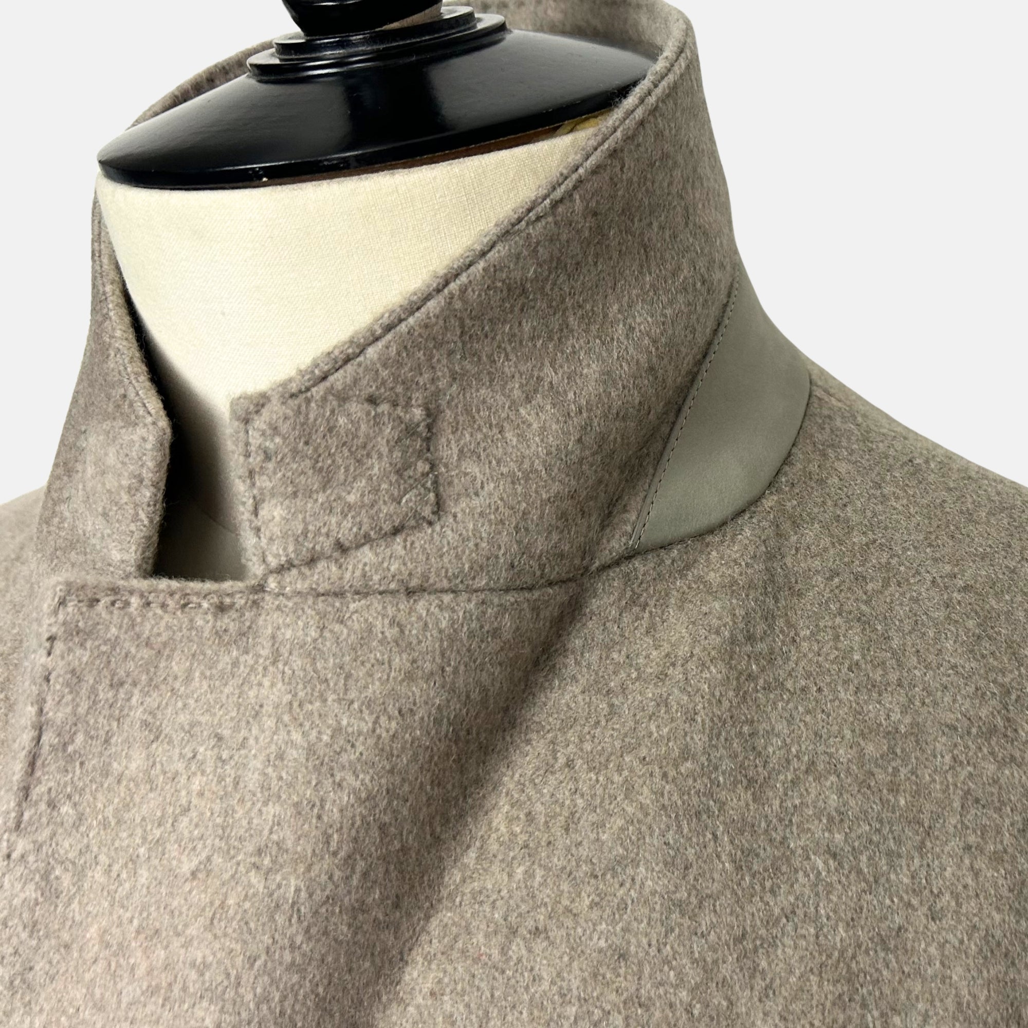 Greige Melange Coat made of Cashmere (EU 52)