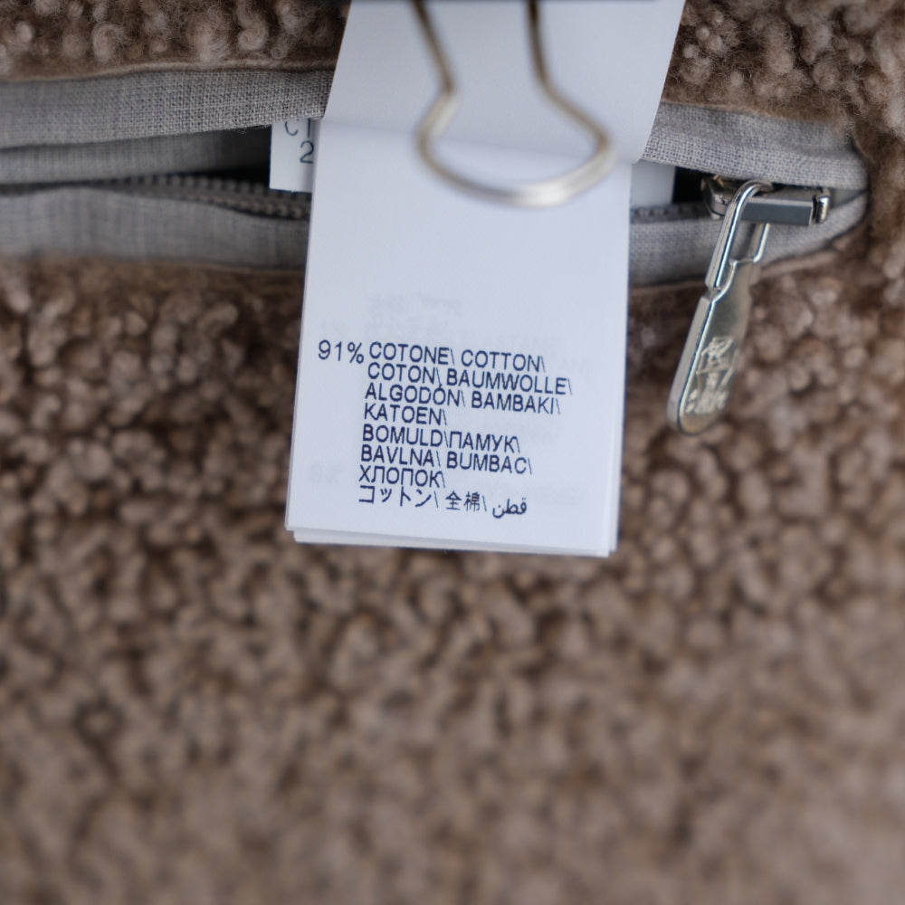 Black Corduroy Cotton/Cashmere Shearling Jacket (EU 54)