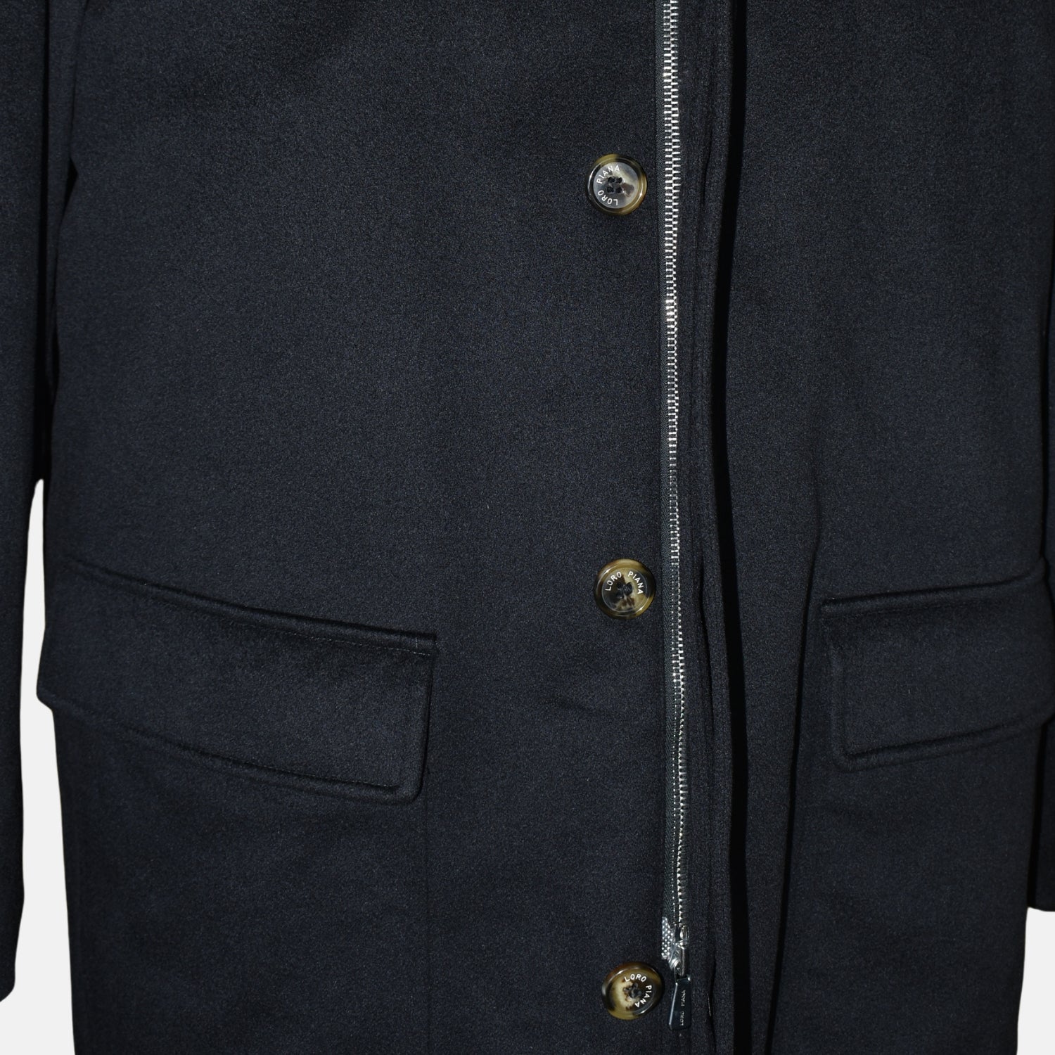 Black Beaver Lined "Storm System" Parka made of Cashmere (L)