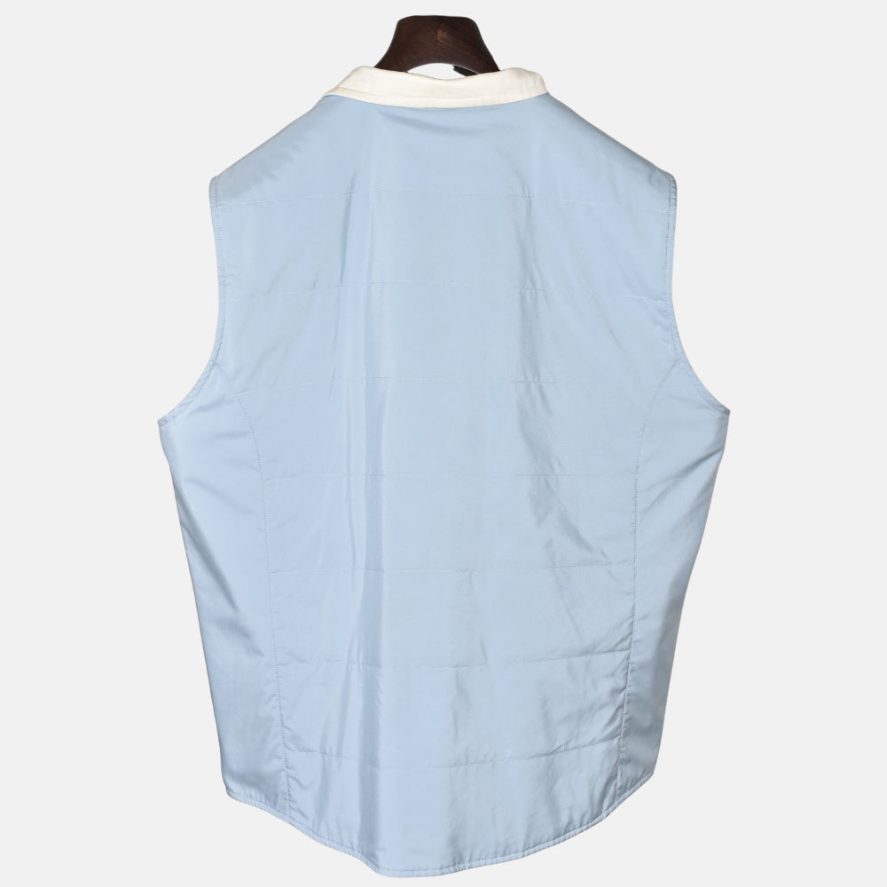 Light Blue-Offwhite Reversible Vest (XL)