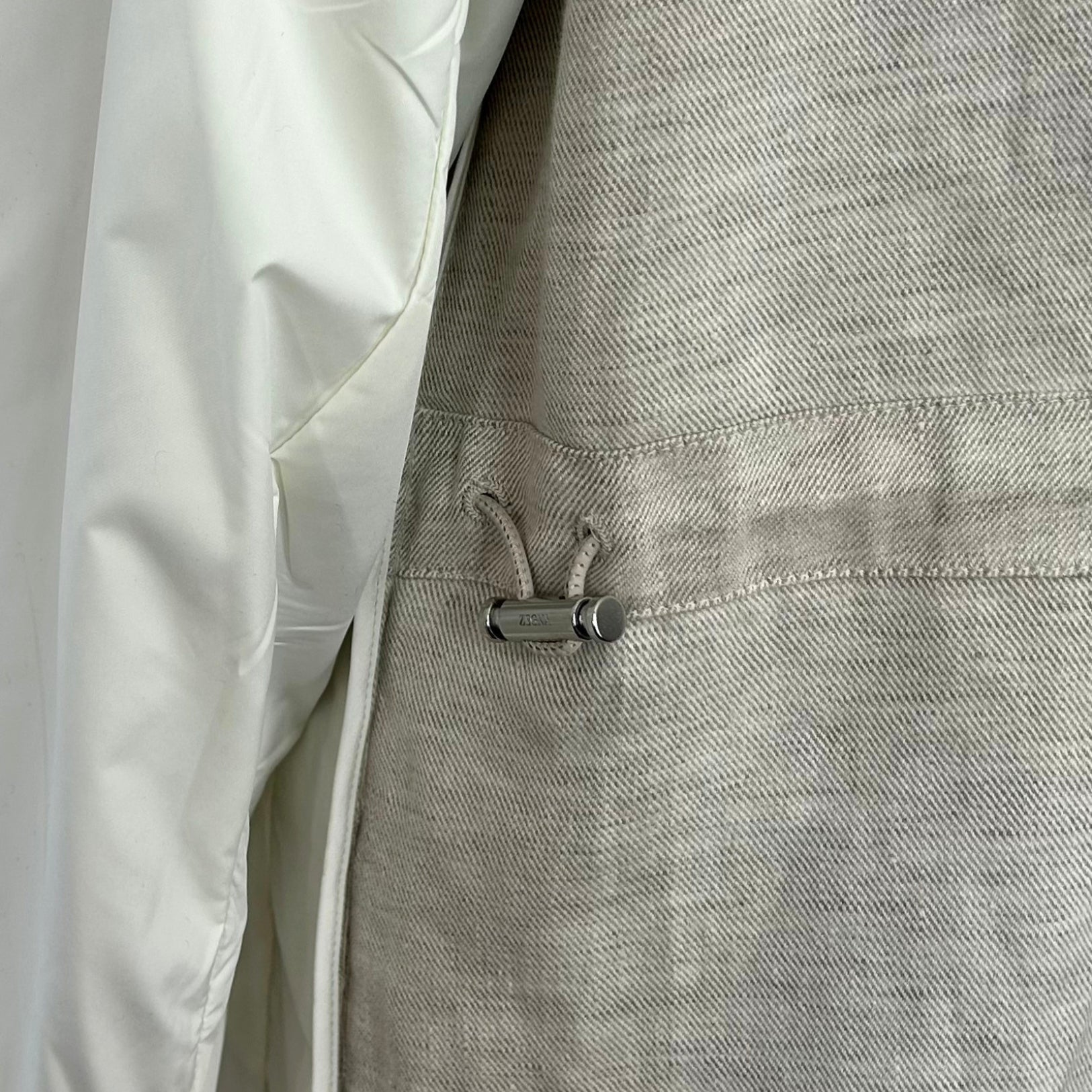 Ecru Melange Linen Jacket (EU 48)