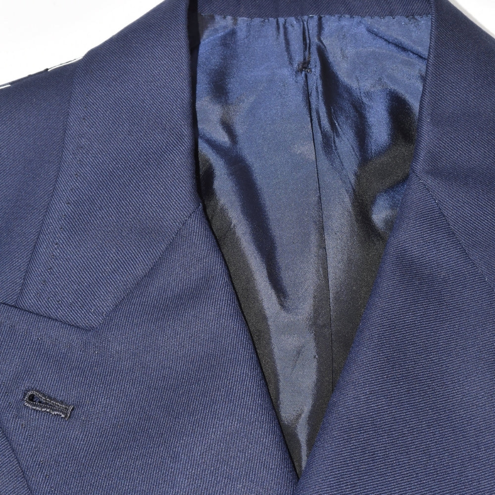 Navy Double Breasted Wool Blazer (EU 52)