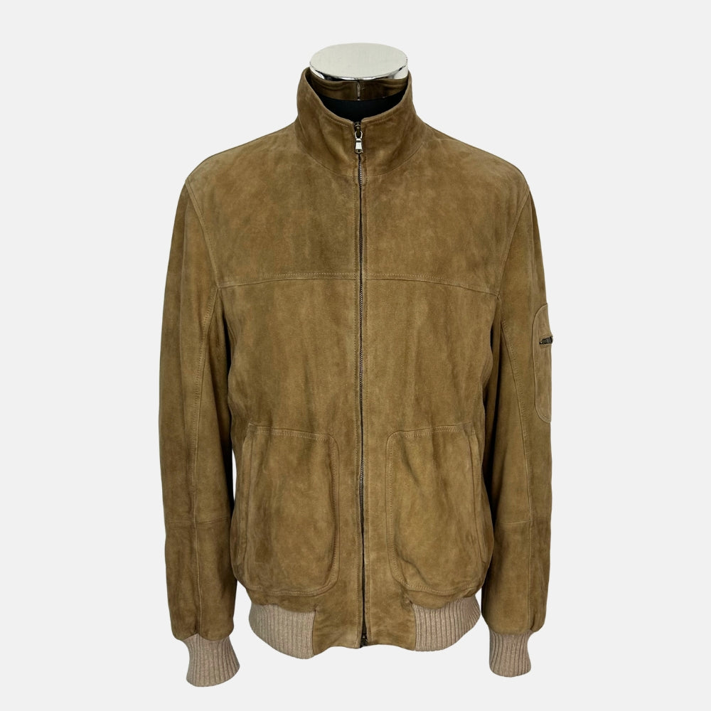 Brown Jacket made of Suede (M)