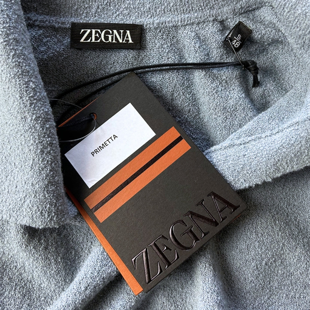 Blue Poloshirt made of Cotton Polyamide/Cashmere (EU 48)