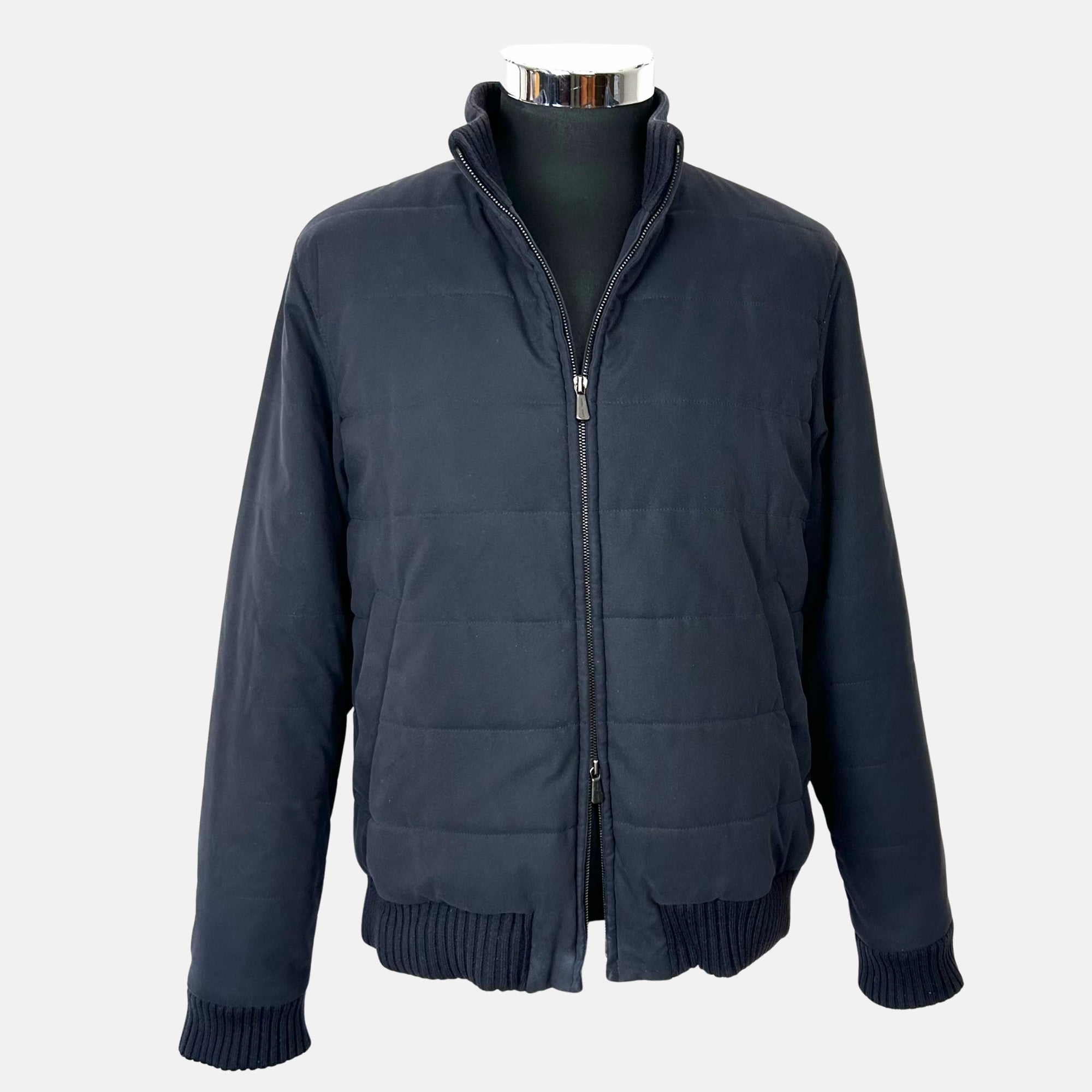 Navy Bomber Jacket made of  Polyester/Nylon (L)