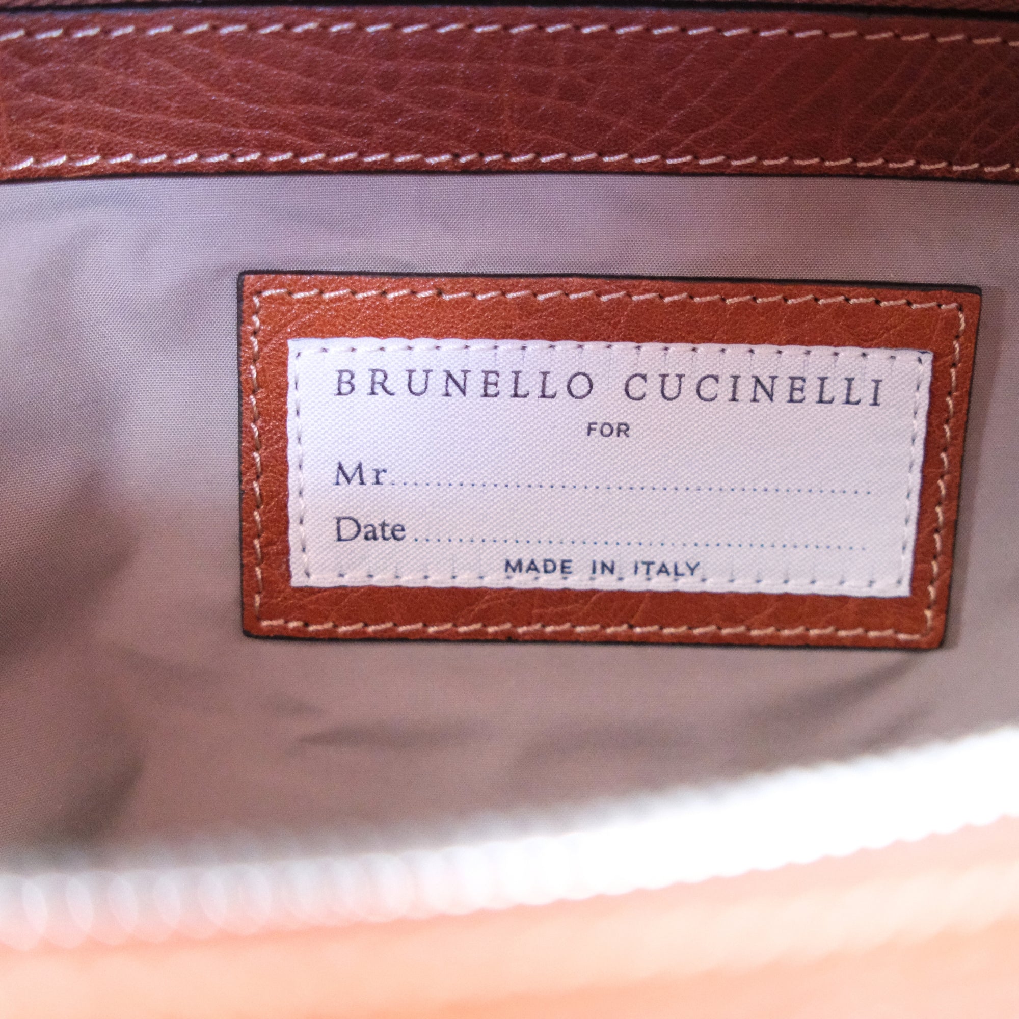 Brown Weekender made of Leather