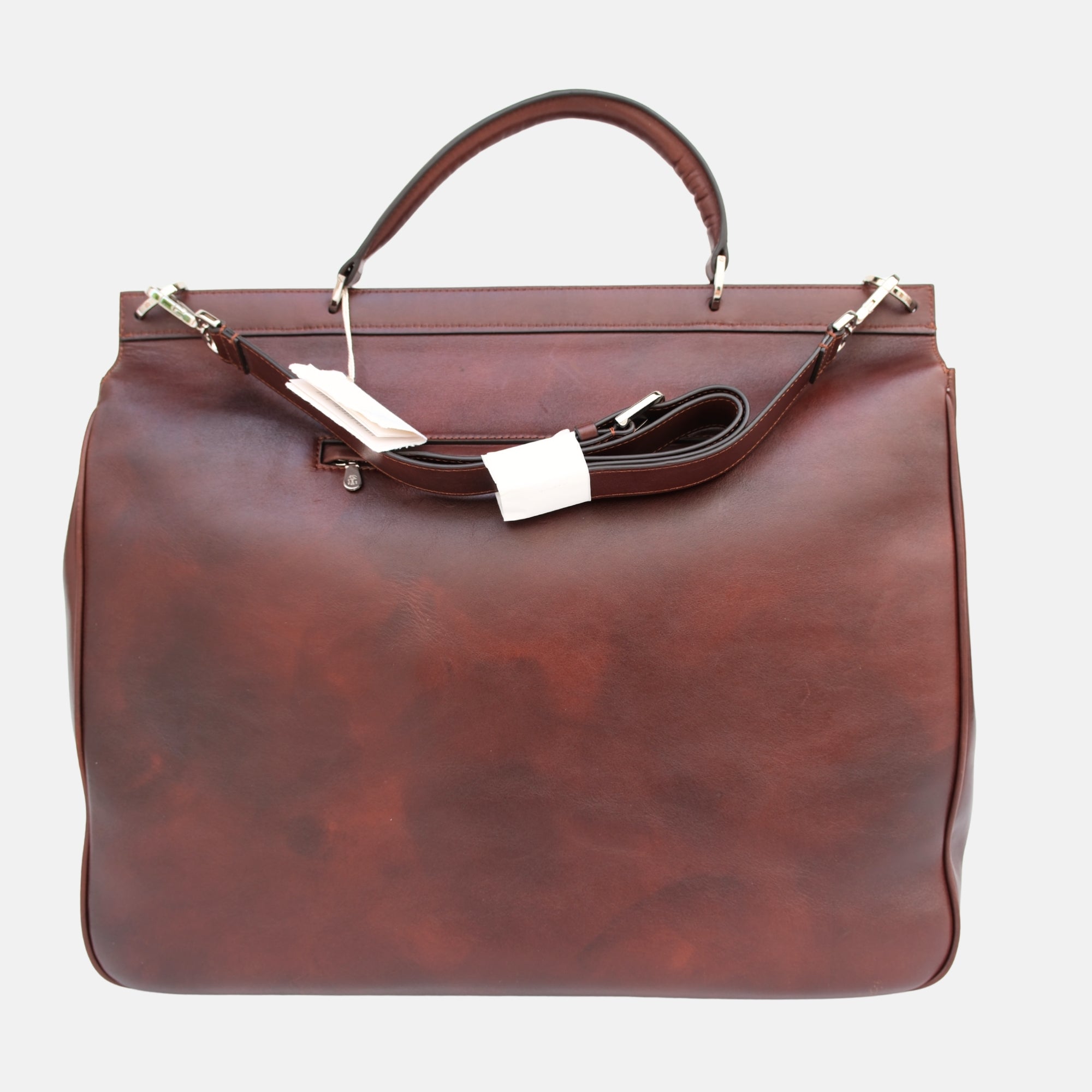 Brown Briefcase made of Leather
