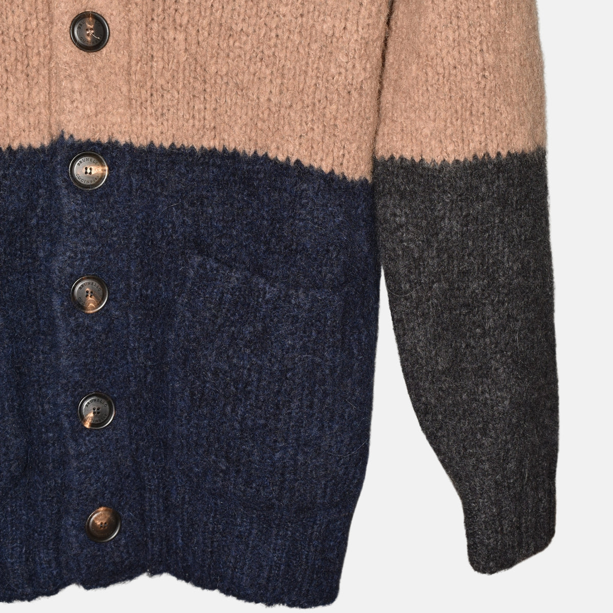 Beige Cardigan Alpaka (EU 48)