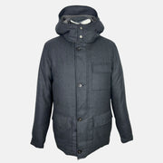 Anthracite  Down Jacket made of Cashmere (EU 48)