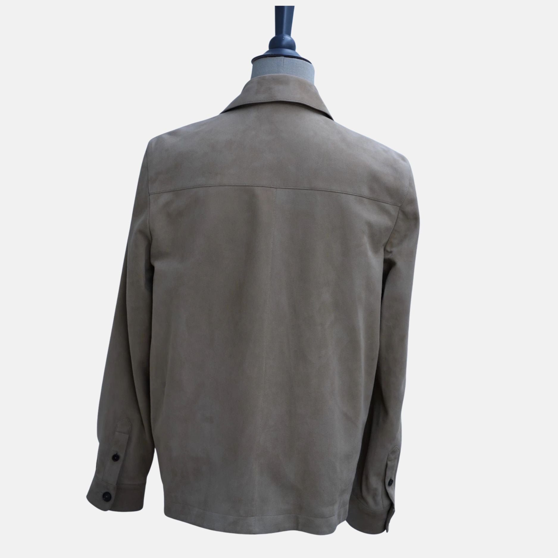 Beige Suede Overshirt Jacket (EU 48)