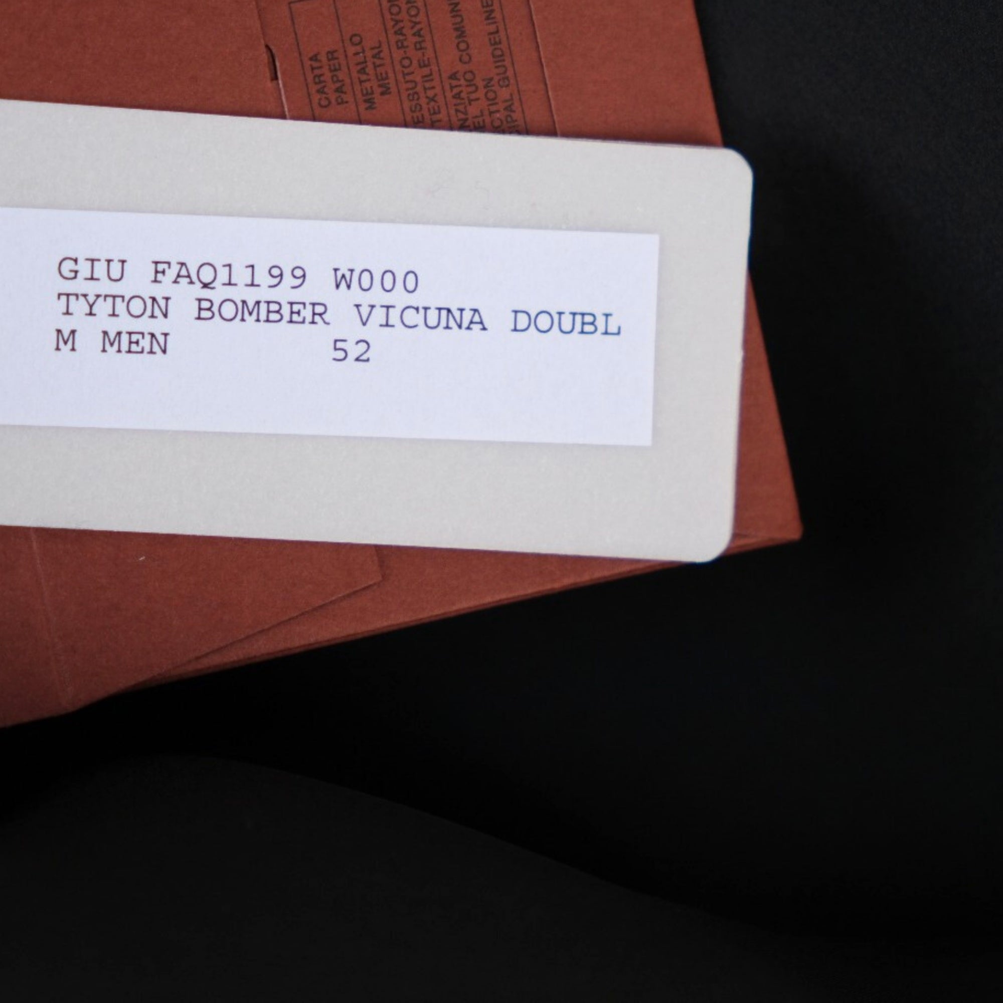 Navy Blue Bomber Jacket made of Vicuna (EU 48/EU 52)