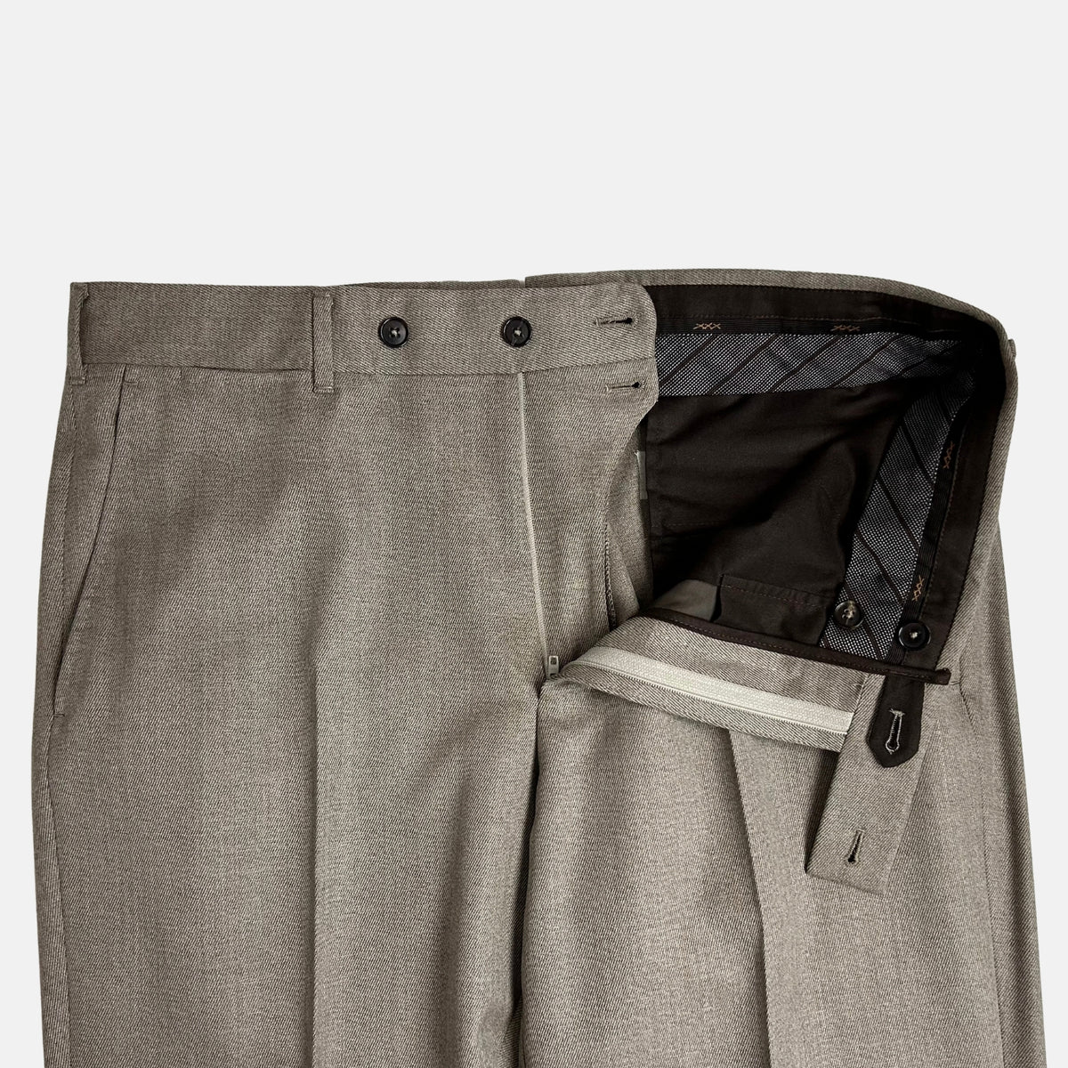 Zegna XXX Suit 15MilMil15 Greige Melange (EU 52)
