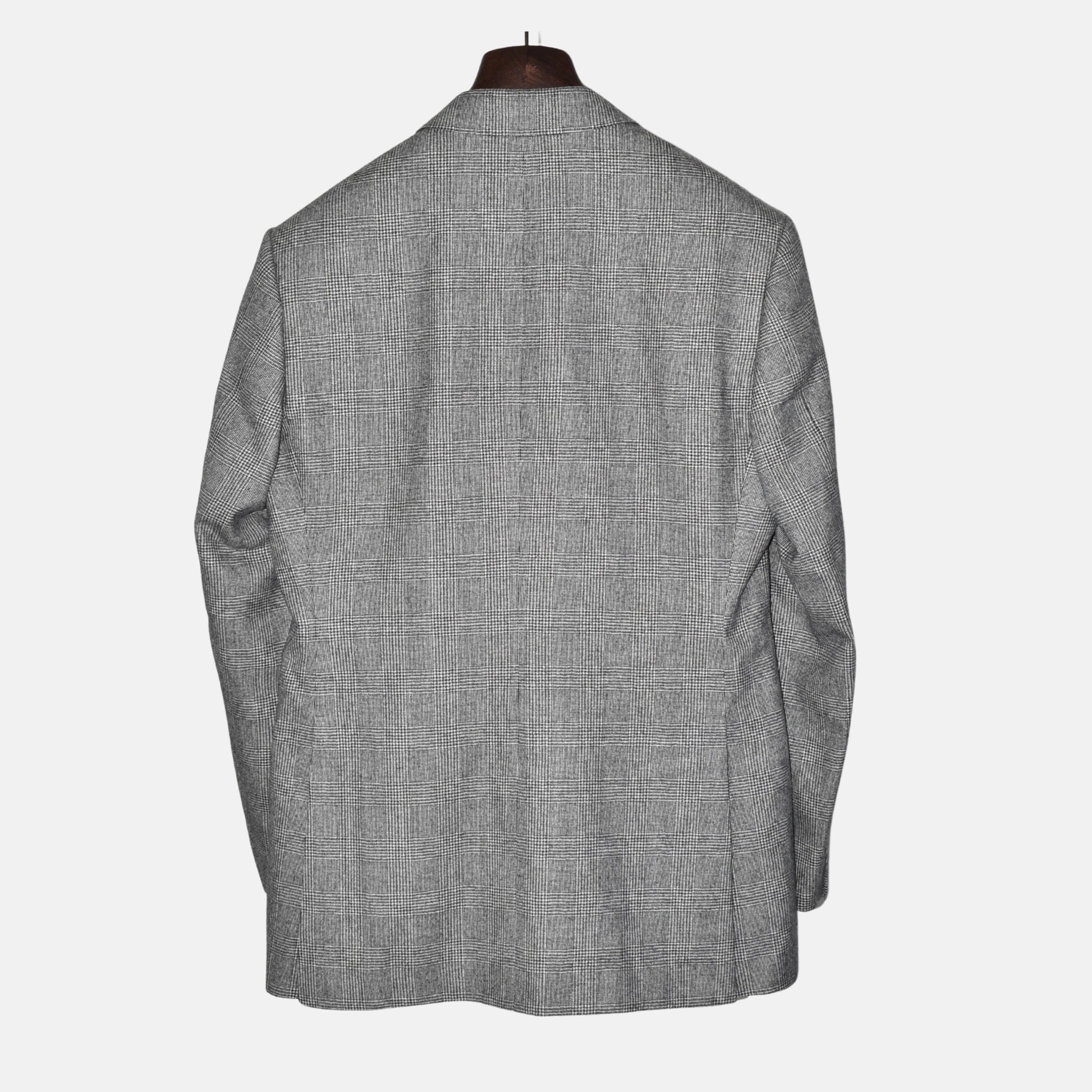 Black-White Checkered Suit made of Wool (EU 50)