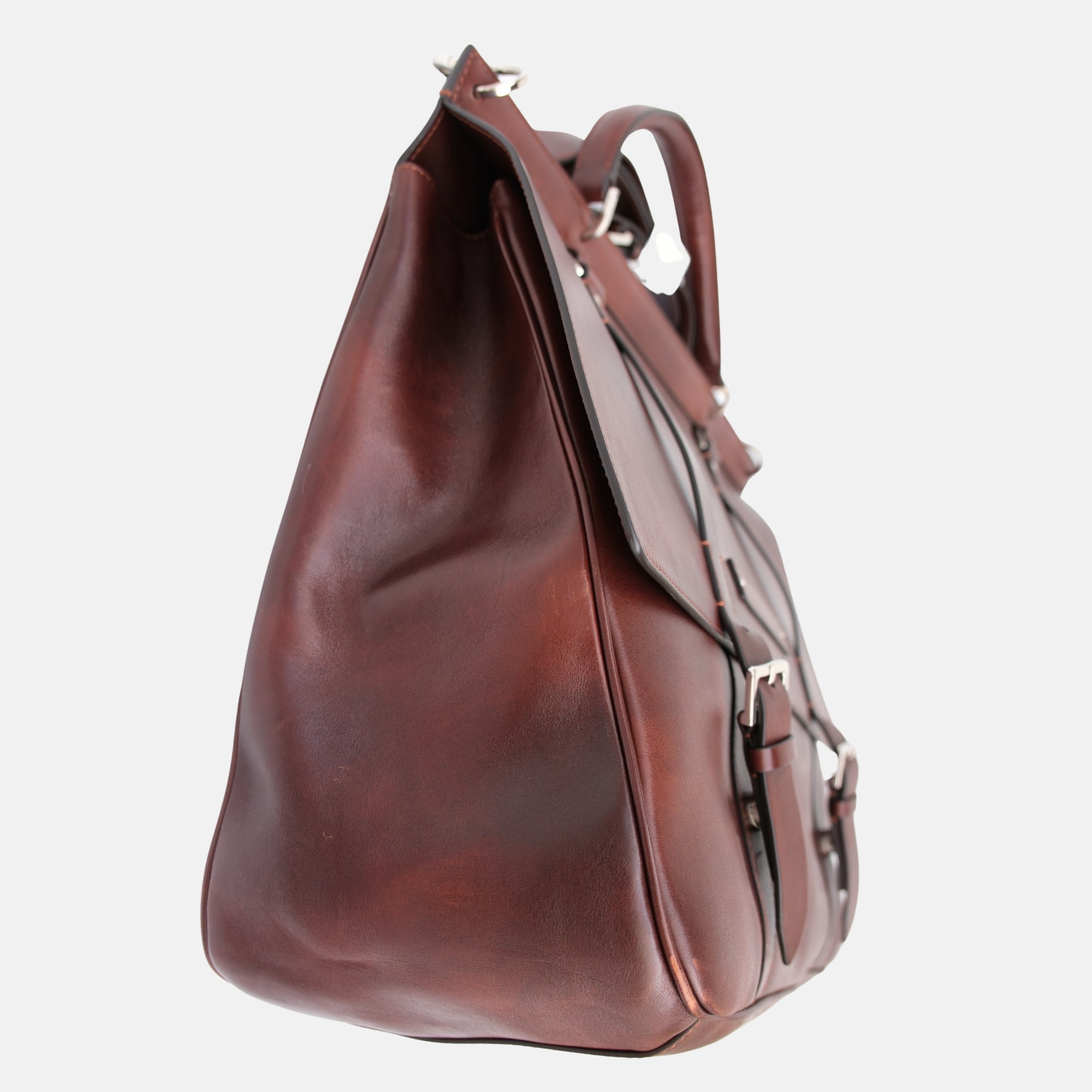 Brown Briefcase made of Leather