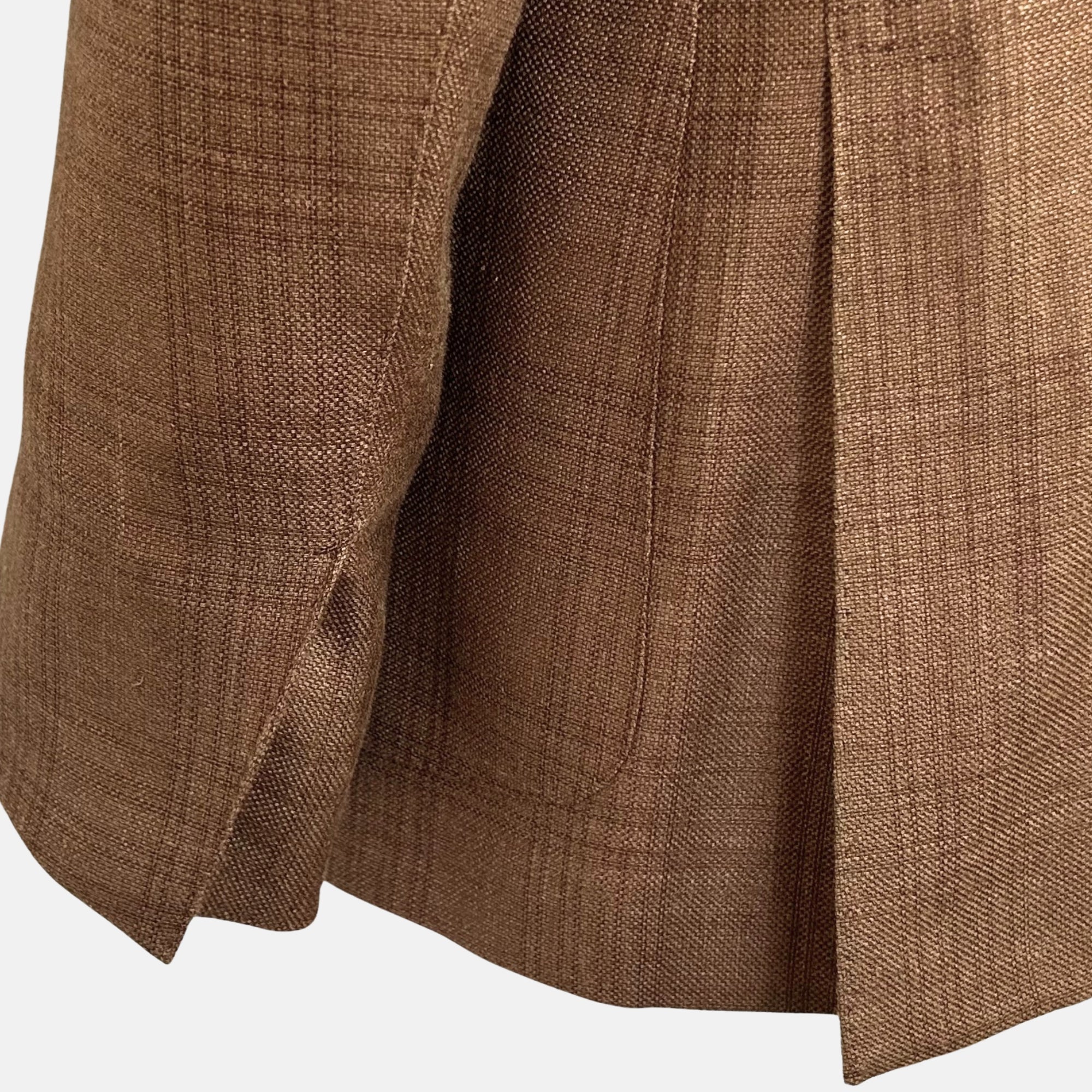 Brown Patterned Blazer made of Cashmere/Silk/Linen (EU 48)