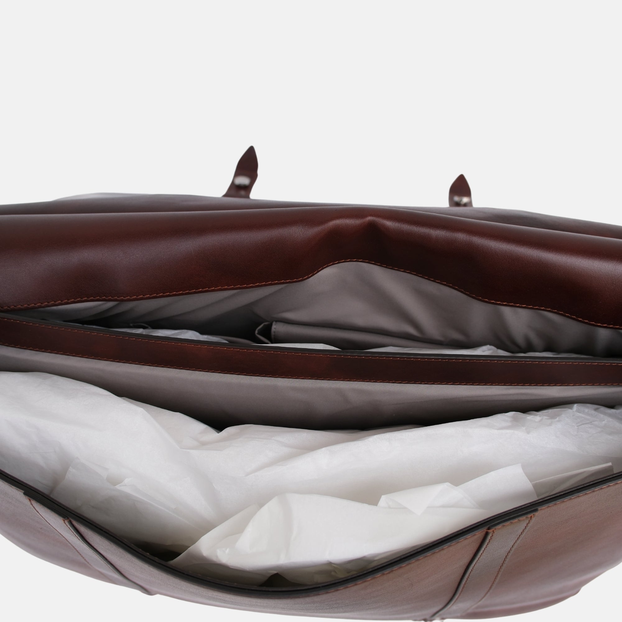 Brown Briefcase made of Leather