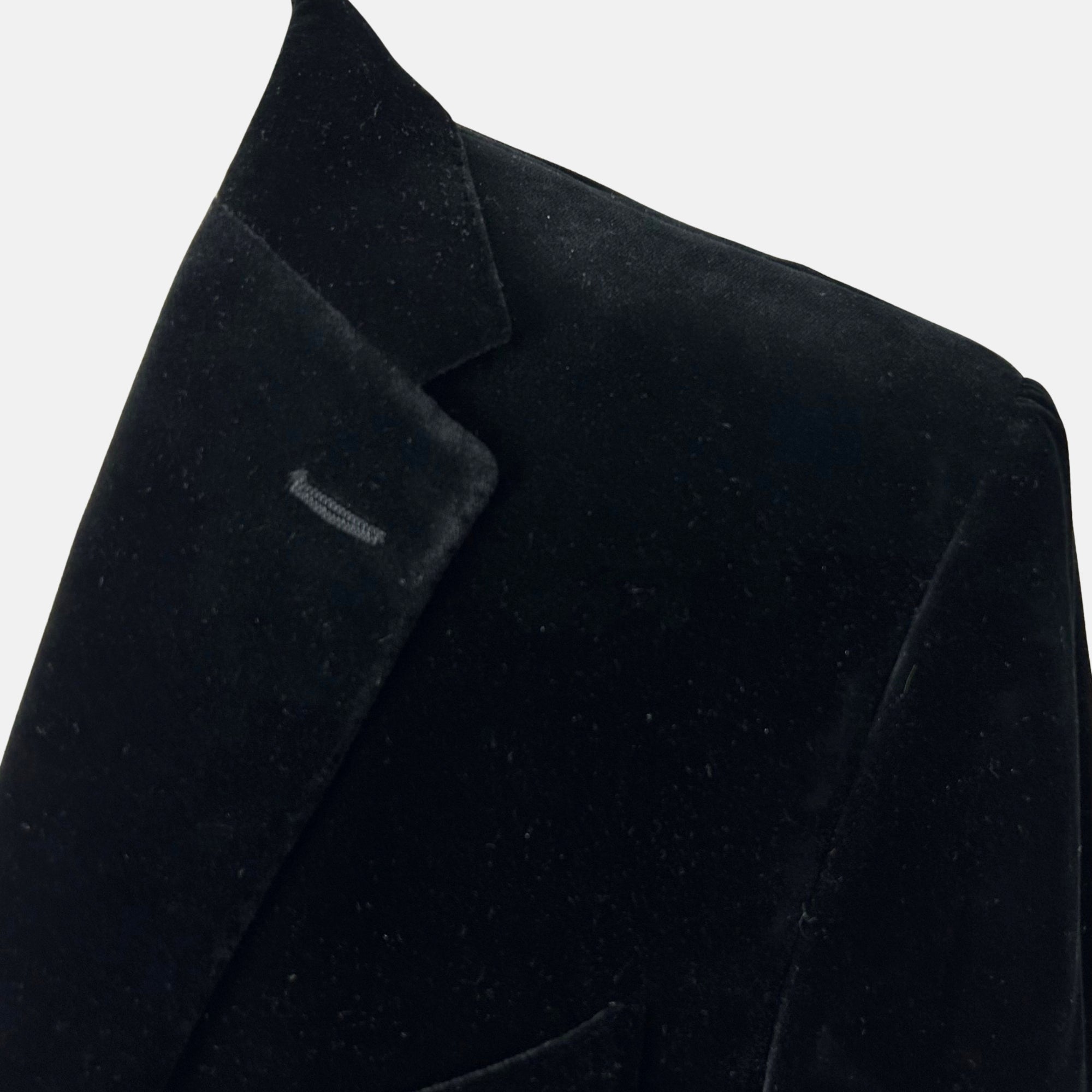 Black Velvet Blazer made of Cotton (EU 54)