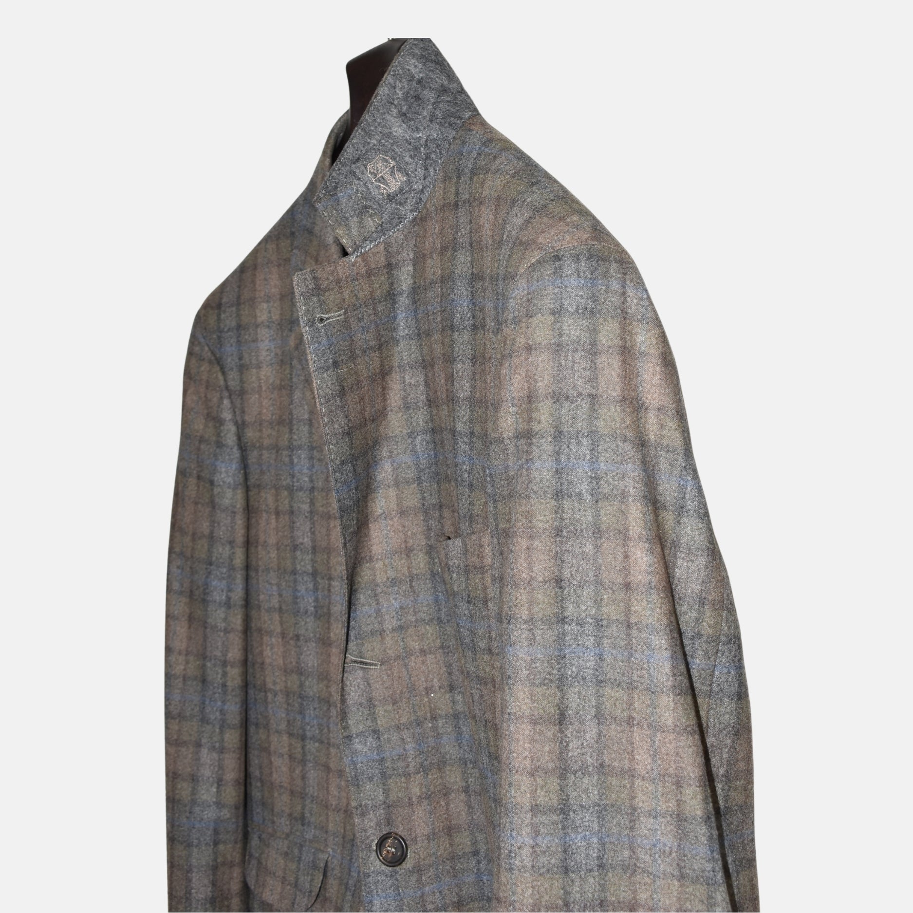 Checked Green Blazer Wool/Cashmere (EU 50)