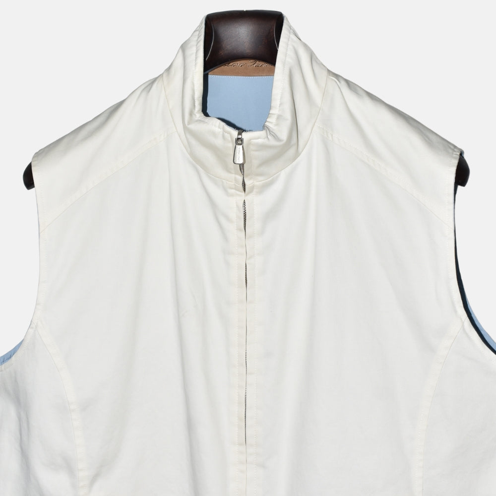 Light Blue-Offwhite Reversible Vest (XL)