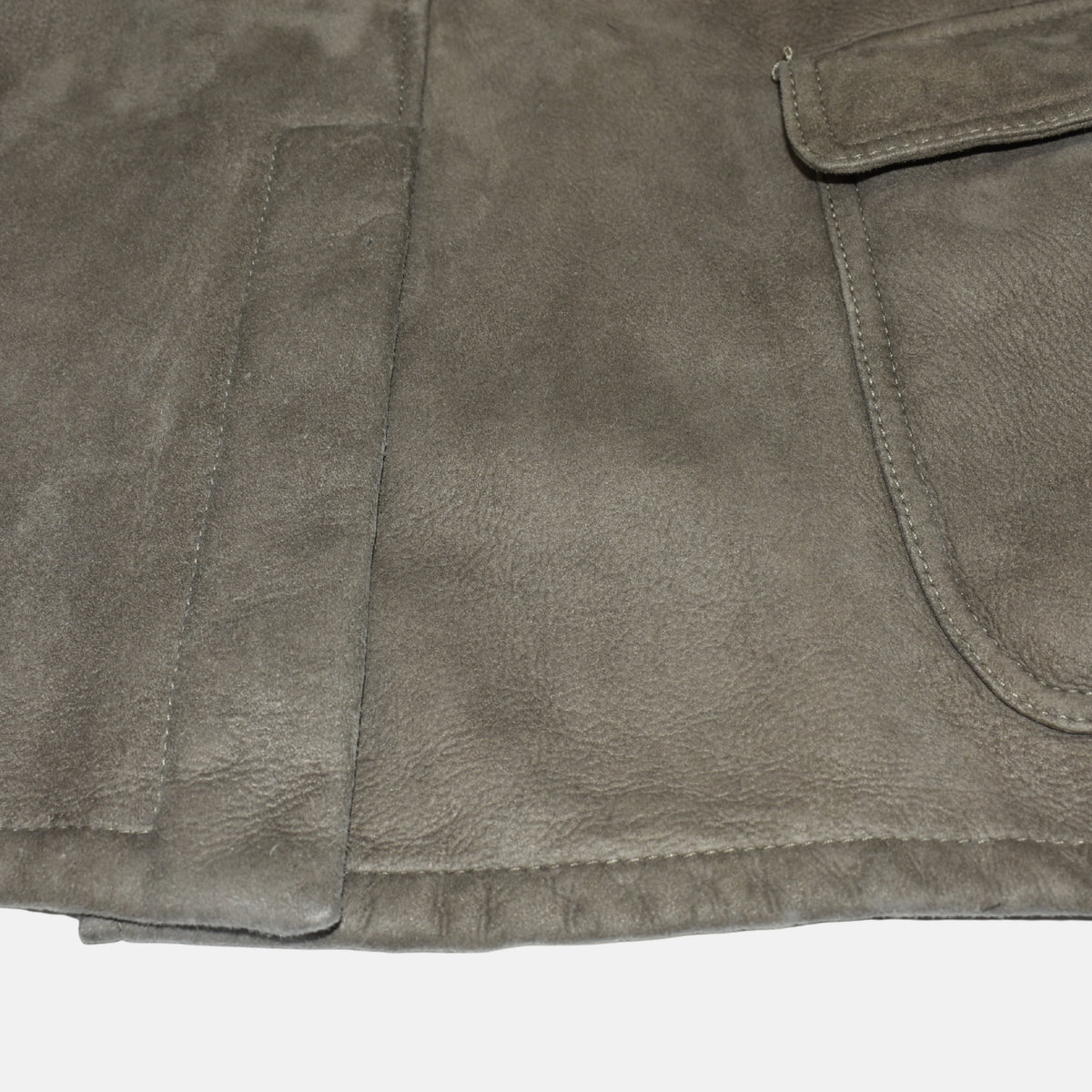 Light Brown Double Breasted Shearling Coat (L)