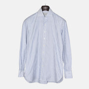 Blue-White Striped Shirt made of Cotton (EU 39)