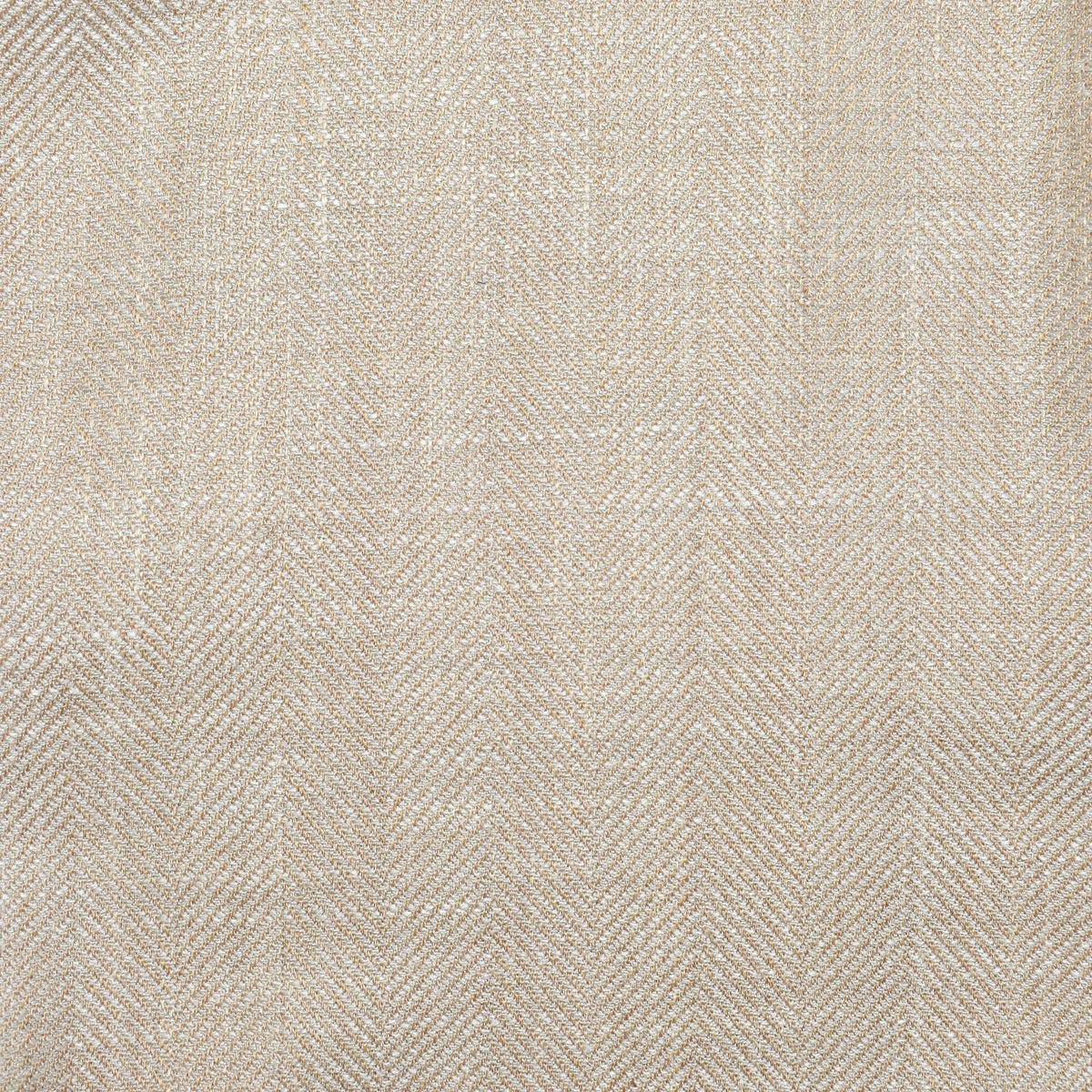 Beige Herringbone Blazer made of Wool/Silk/Linen (EU 48, EU 52)