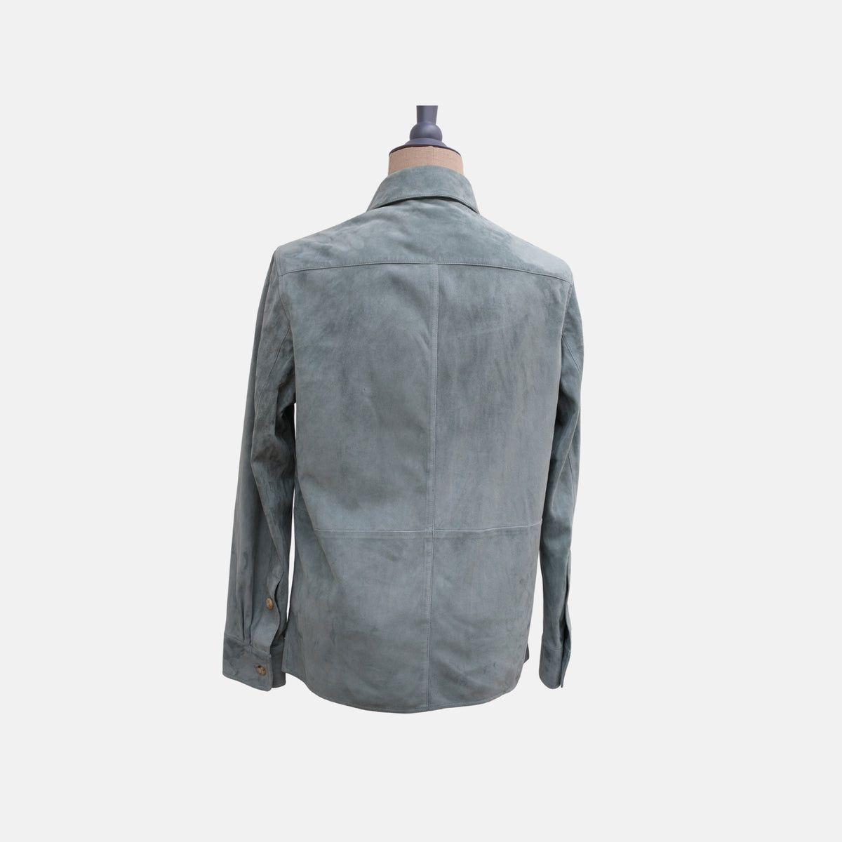 Petrol Suede Overshirt (M)