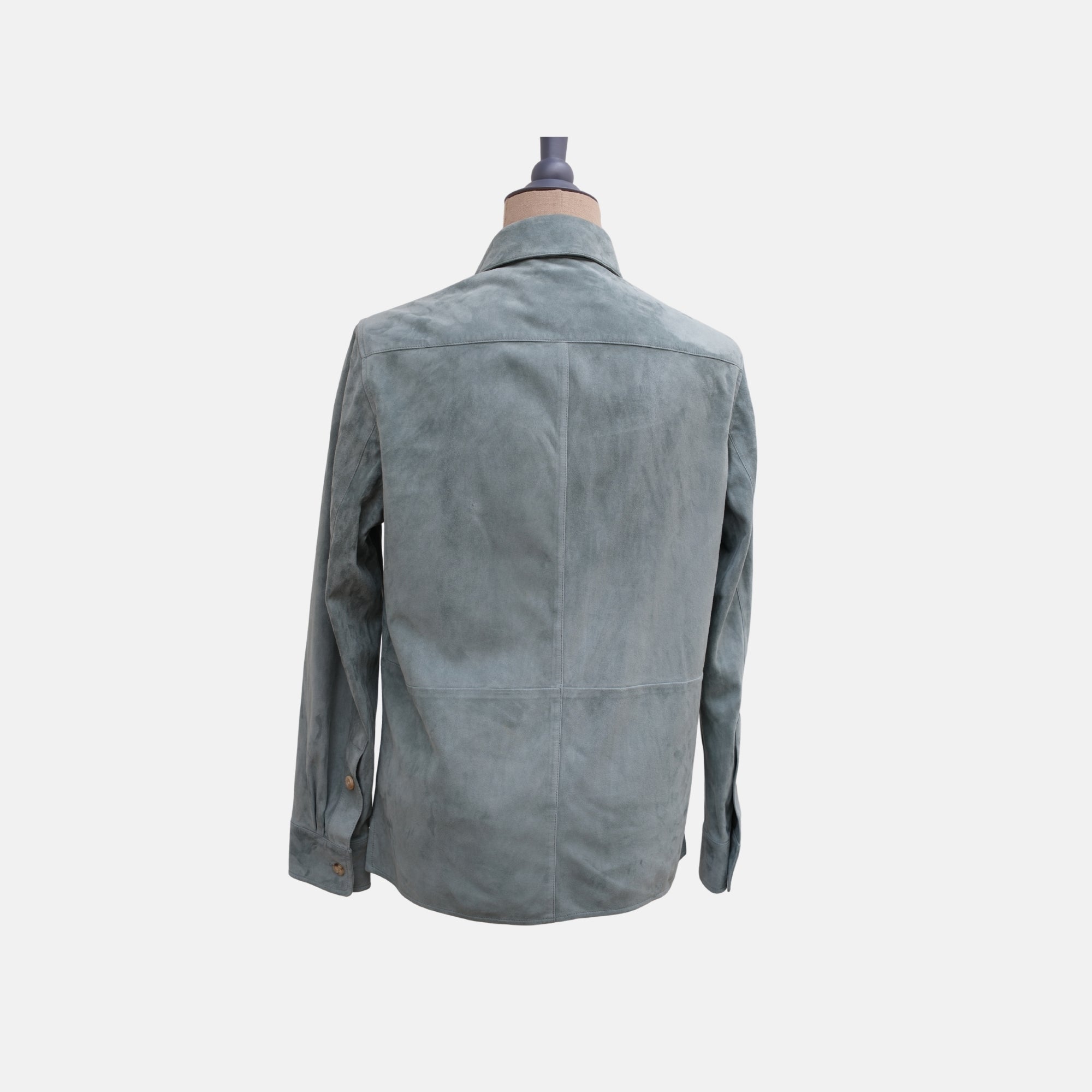 Petrol Suede Overshirt (M)