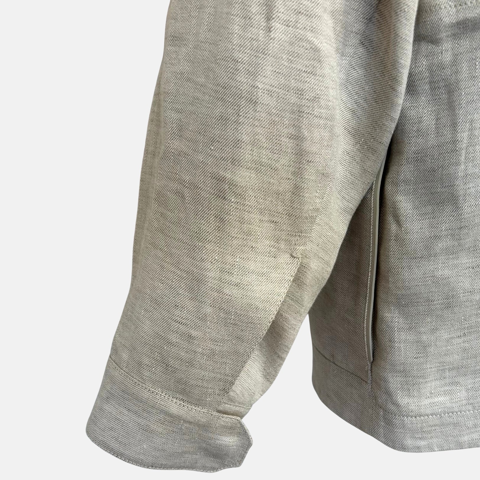 Ecru Melange Linen Jacket (EU 48)