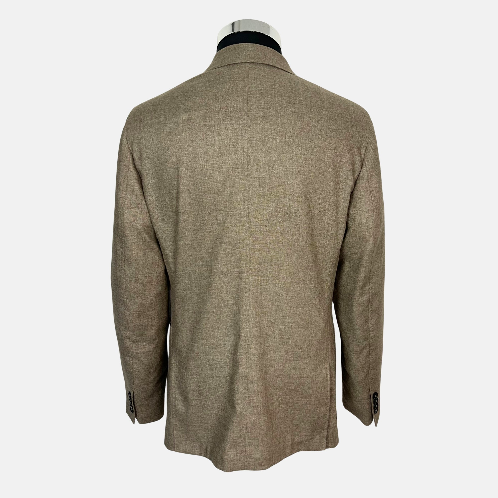 Beige Melange Blazer made of Silk/Cashmere (EU 48)