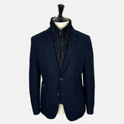 Navy Blazer with Vest made of Wool/Cotton (EU 50)