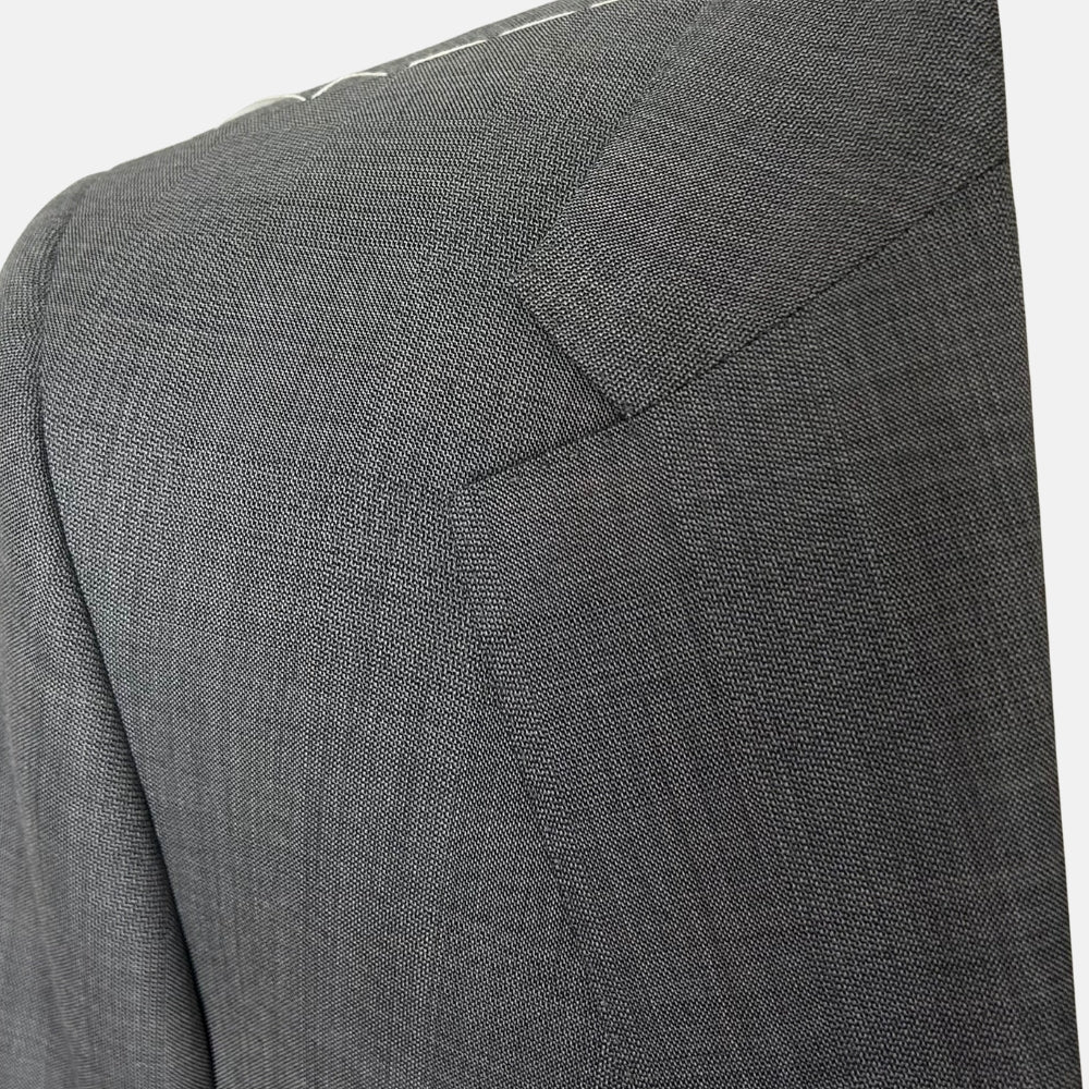 Gray Melange Suit made of Wool (EU 50)