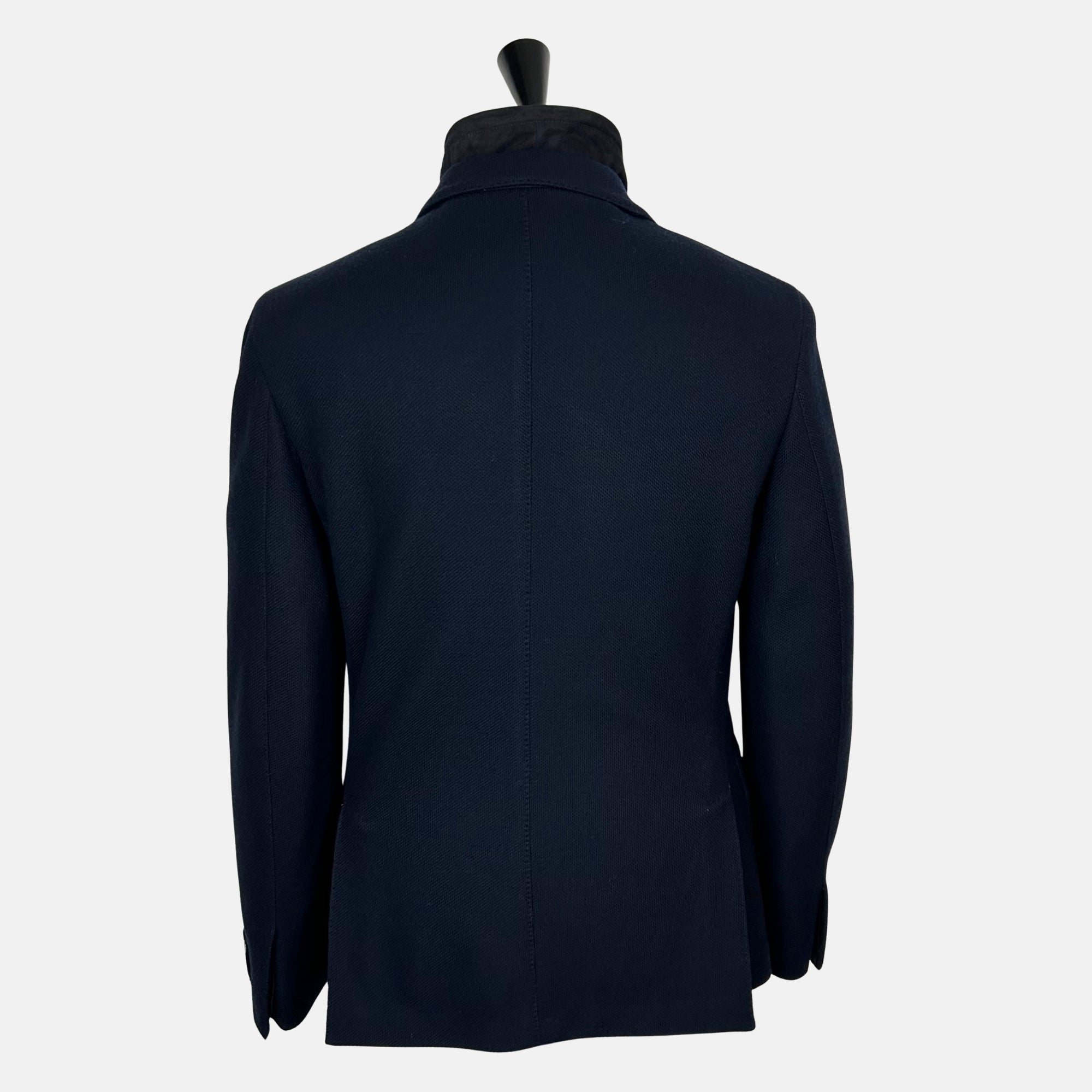 Navy Blazer with Vest made of Wool/Cotton (EU 50)