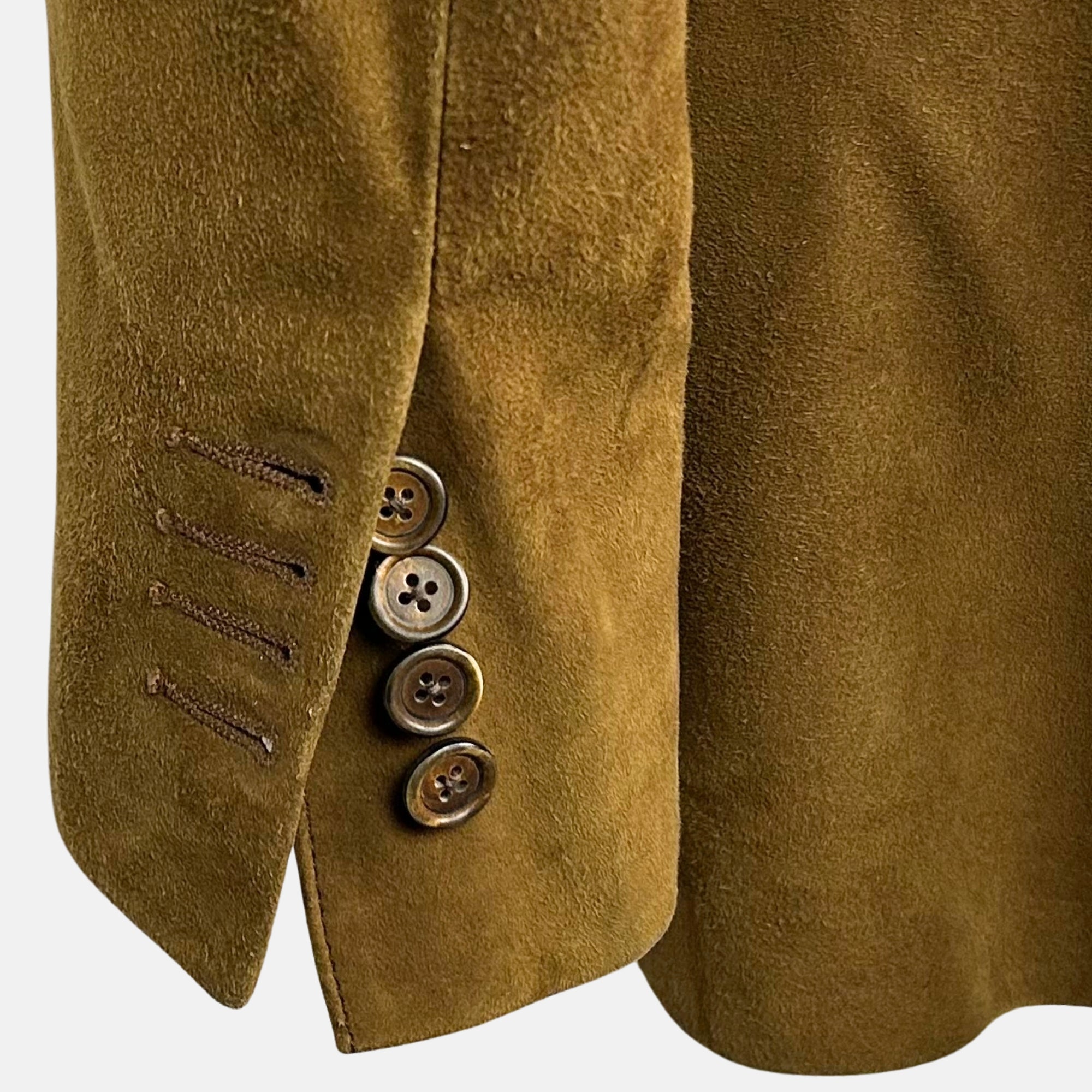 Brown Blazer made of Goat Suede (S)