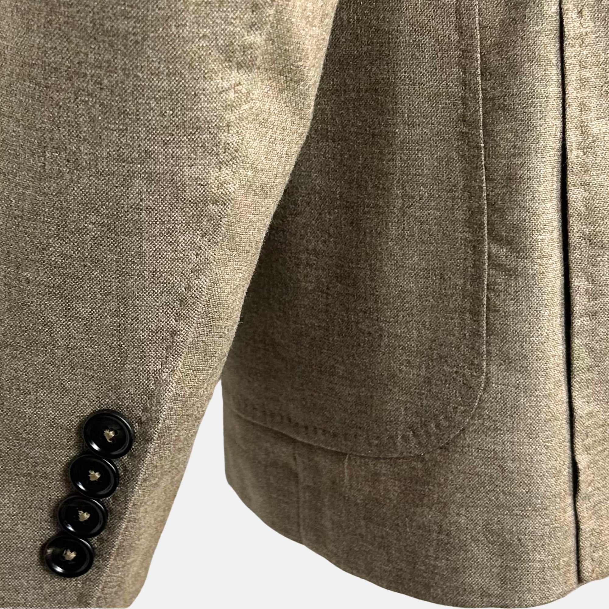 Beige Melange Blazer made of Silk/Cashmere (EU 48)