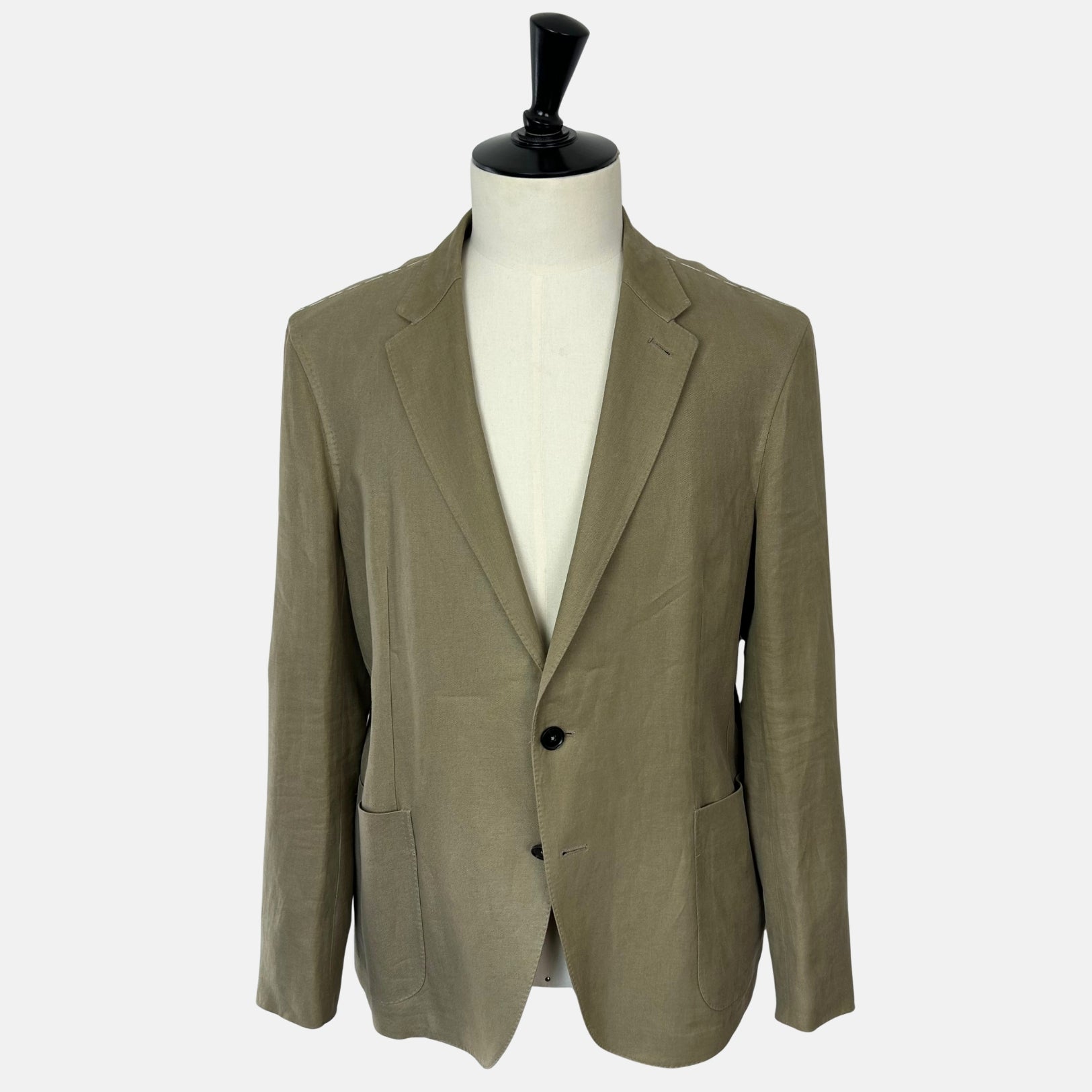 Khaki Blazer made of Linen/Ramie (EU 54)