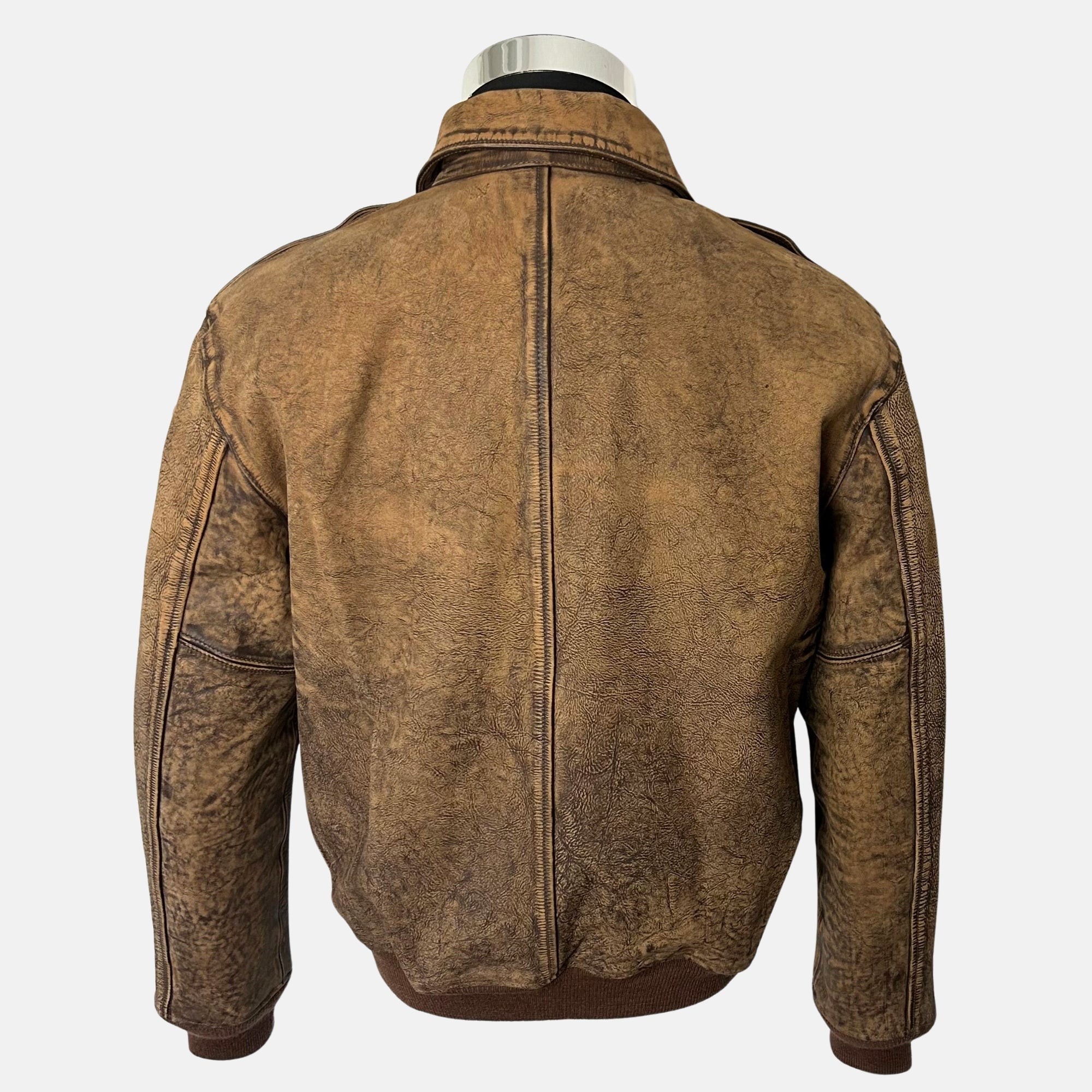 Brown Jacket made of Leather (L)