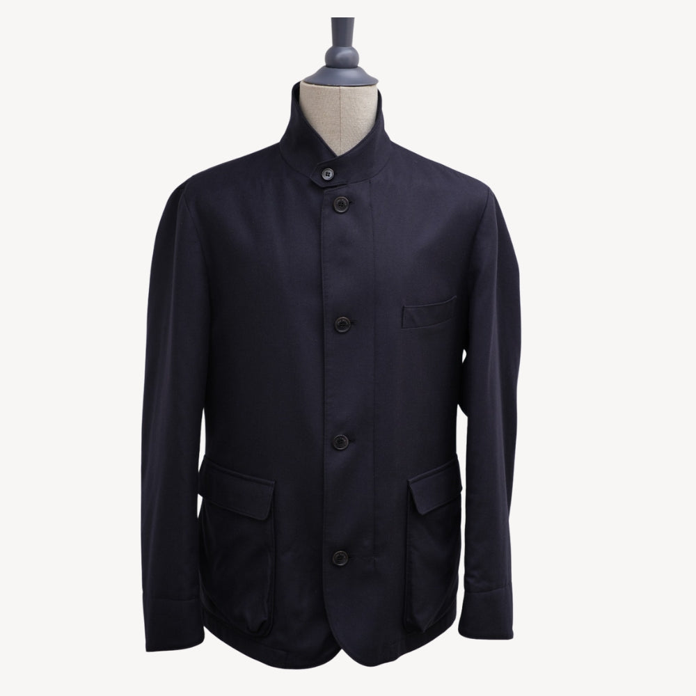 Navy Blue Vicuna Roadster Jacket (M)