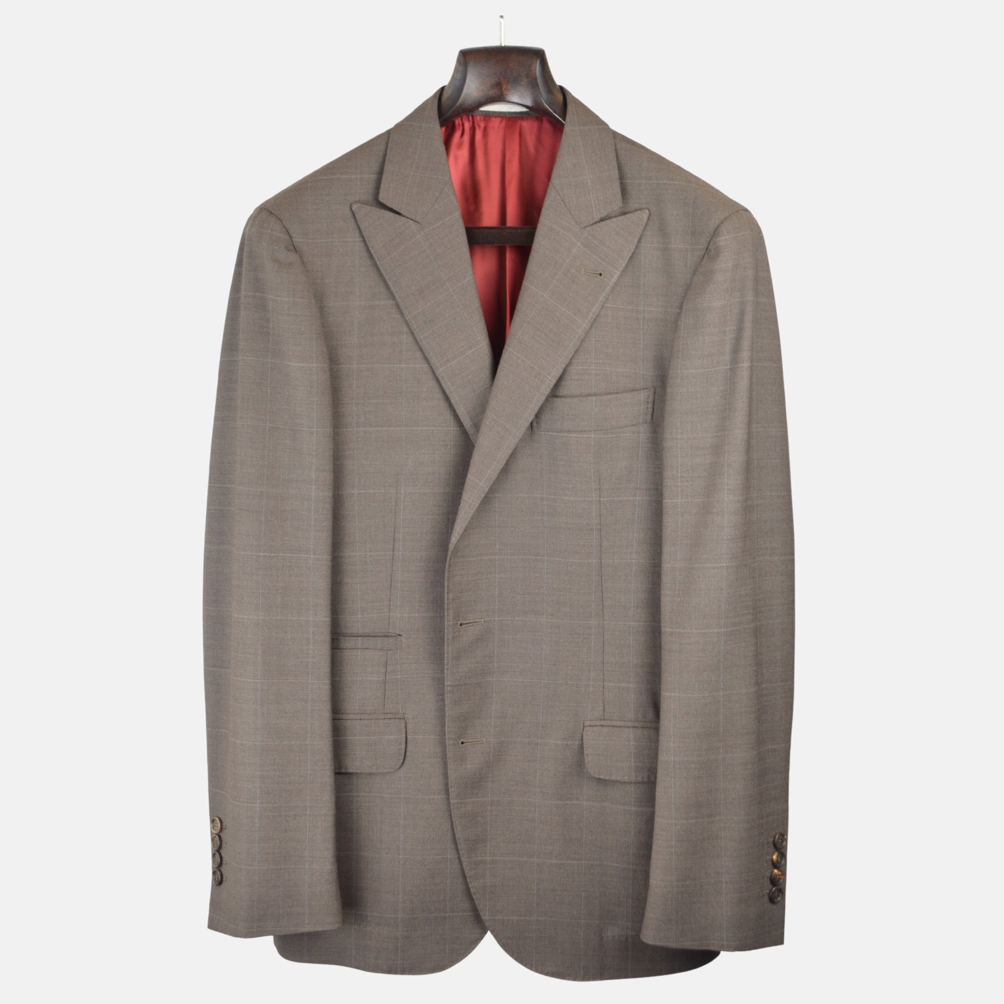 Brown Suit made of Wool (EU 50)